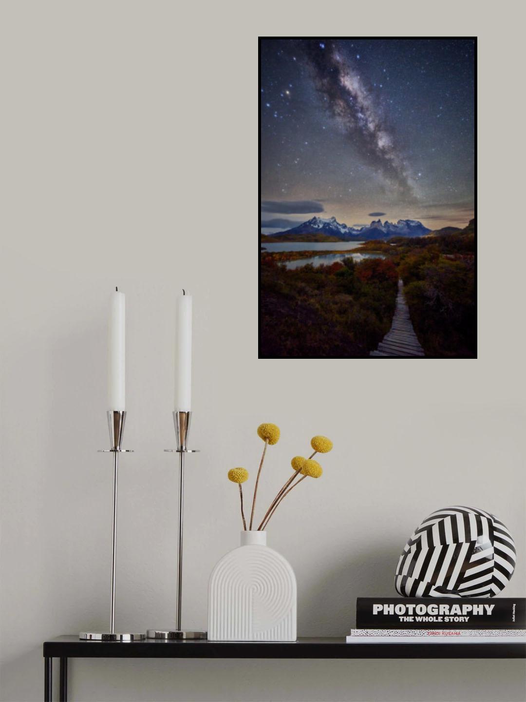 Milky Way in Patagonia Poster och Canvastavla