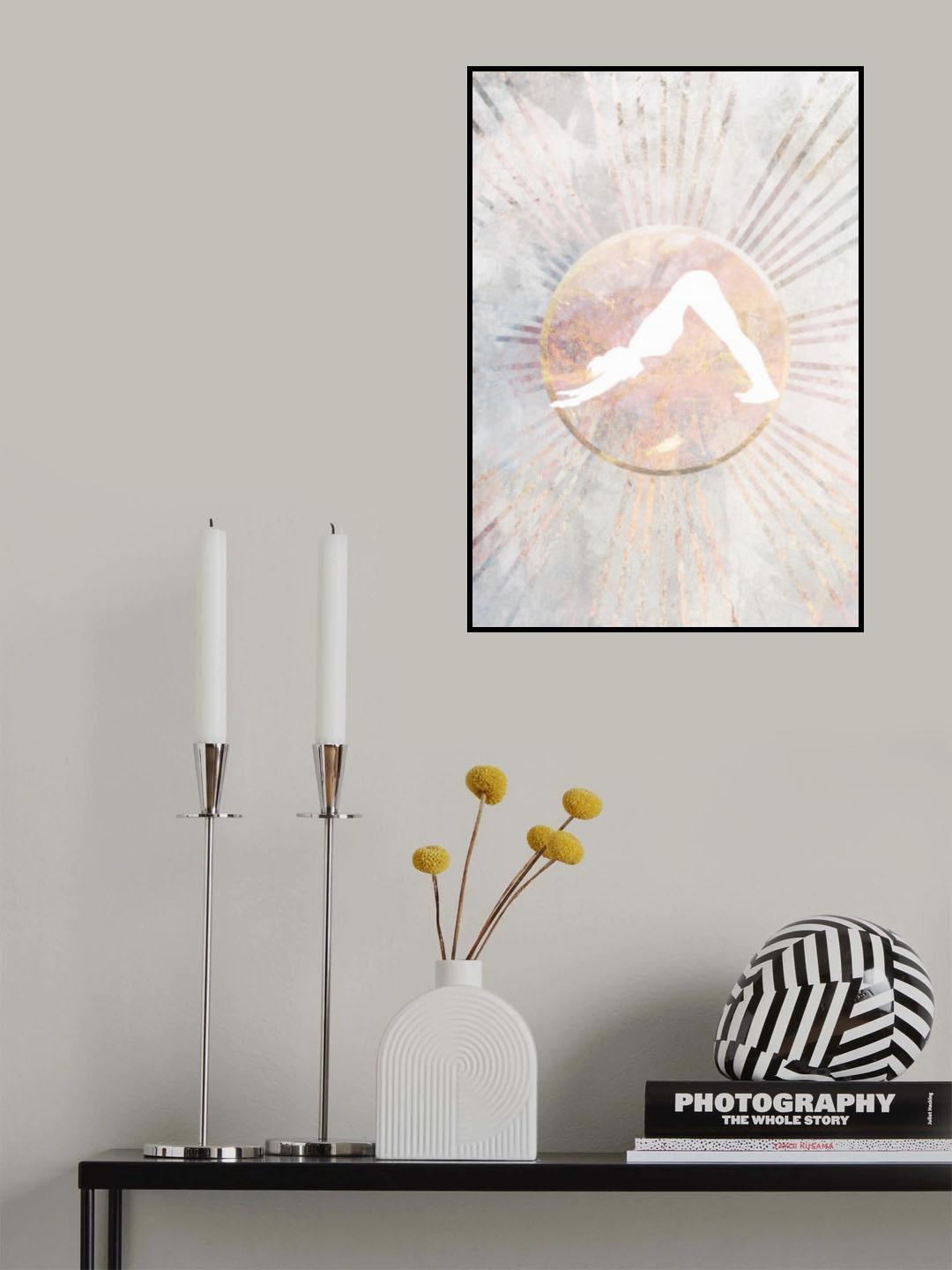 Sun Boho Yoga Marble 5 Poster och Canvastavla