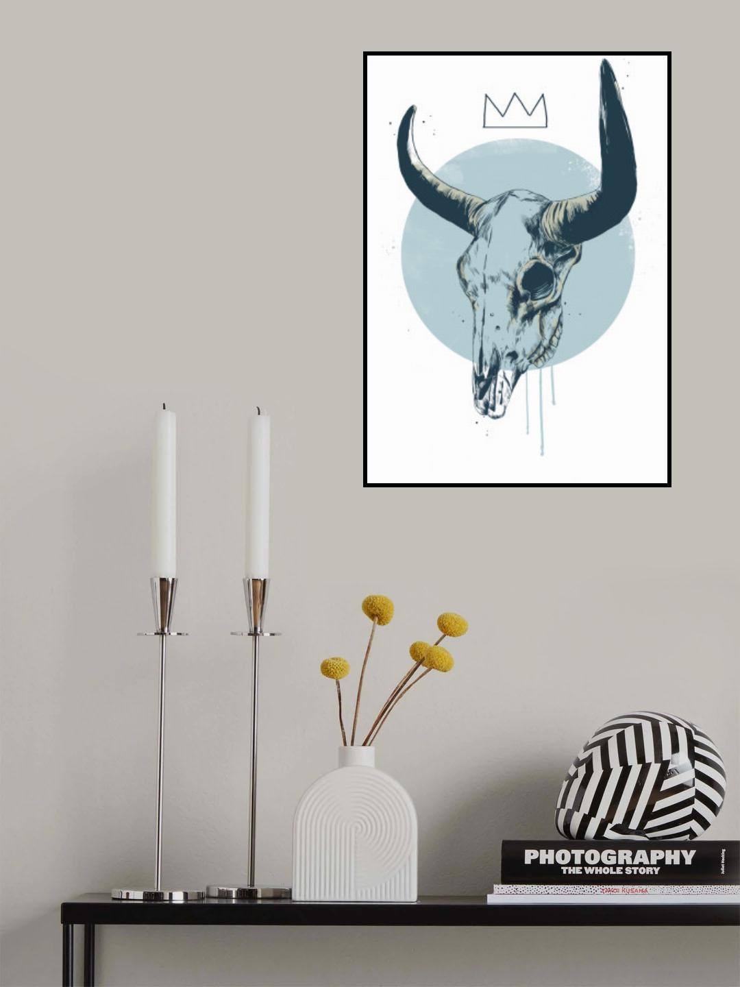 Bull skull Poster och Canvastavla