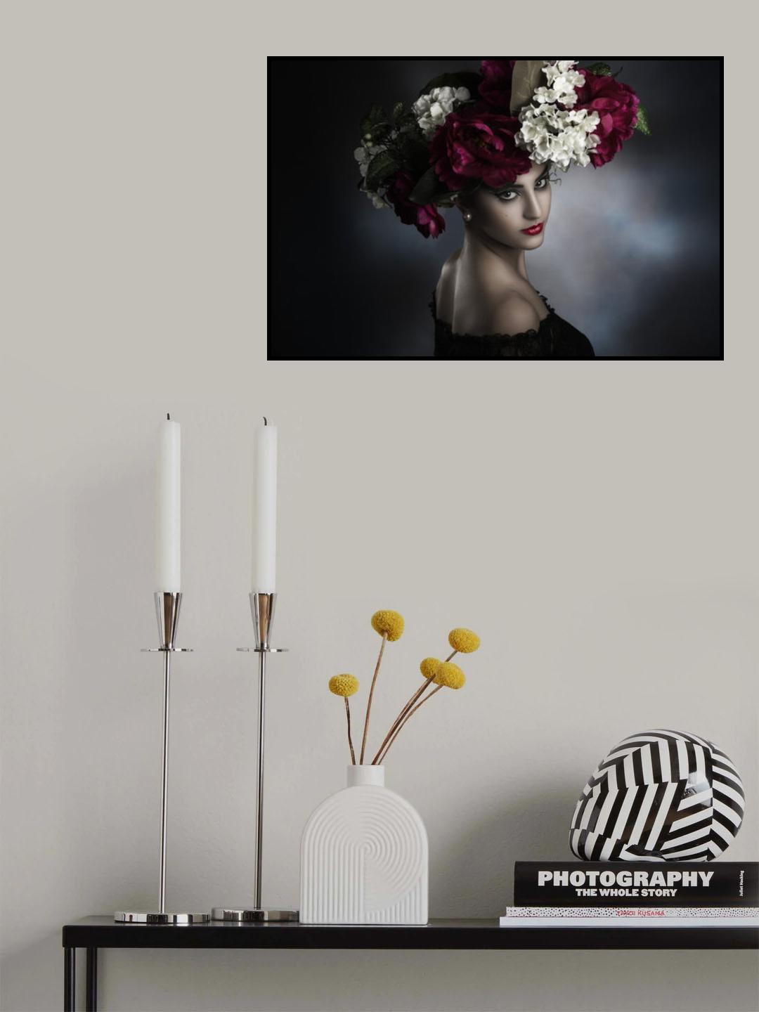 The flower hat Poster och Canvastavla
