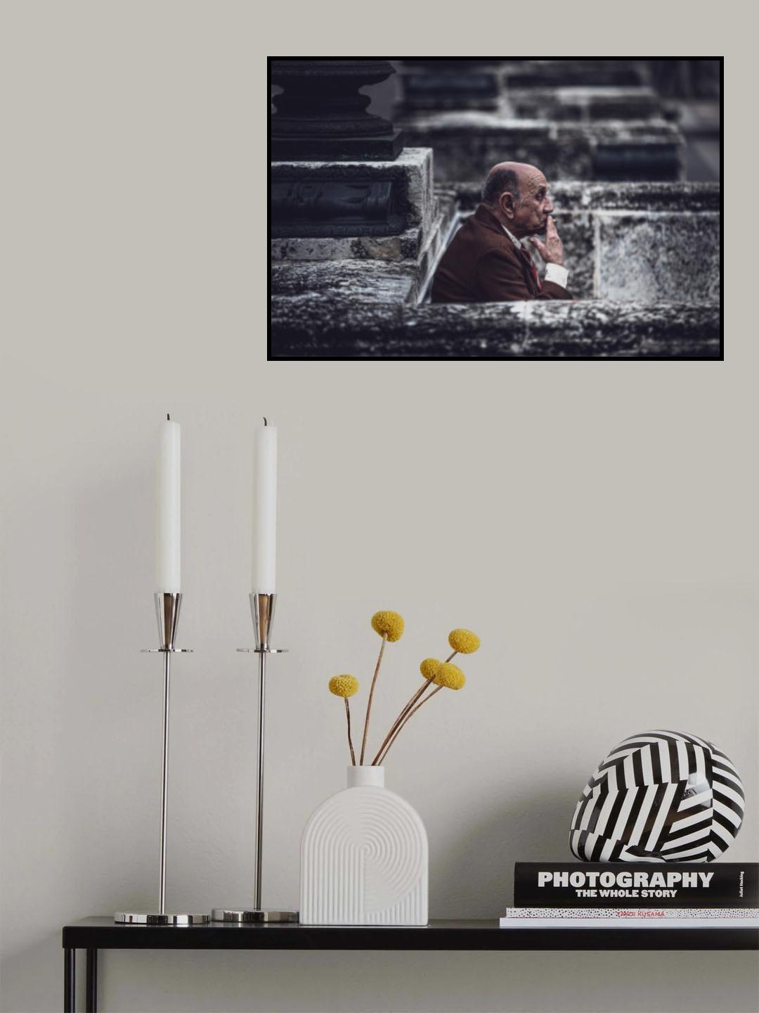 Habana smoking man Poster och Canvastavla