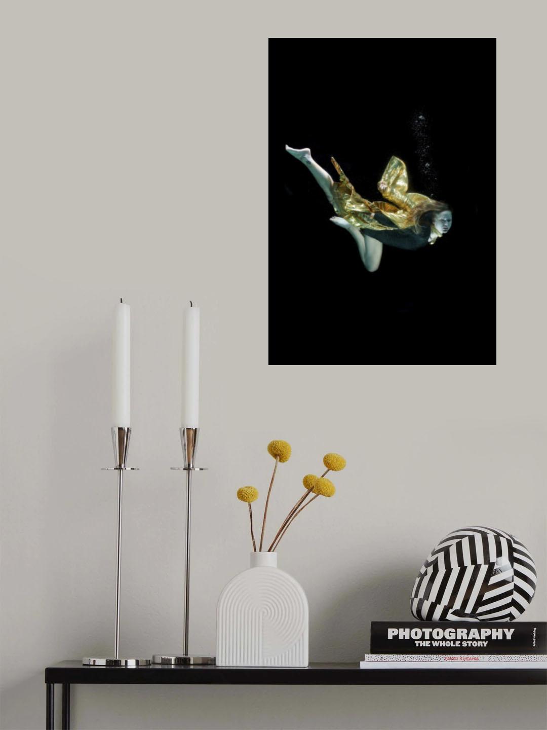 underwater artistic portrait shooting Poster och Canvastavla