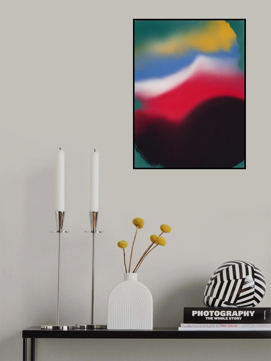 Four Colors Liquid Poster och Canvastavla