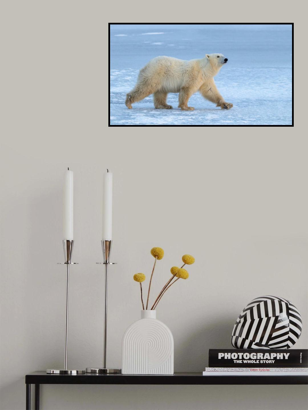 Walking On Iced Lake Poster och Canvastavla