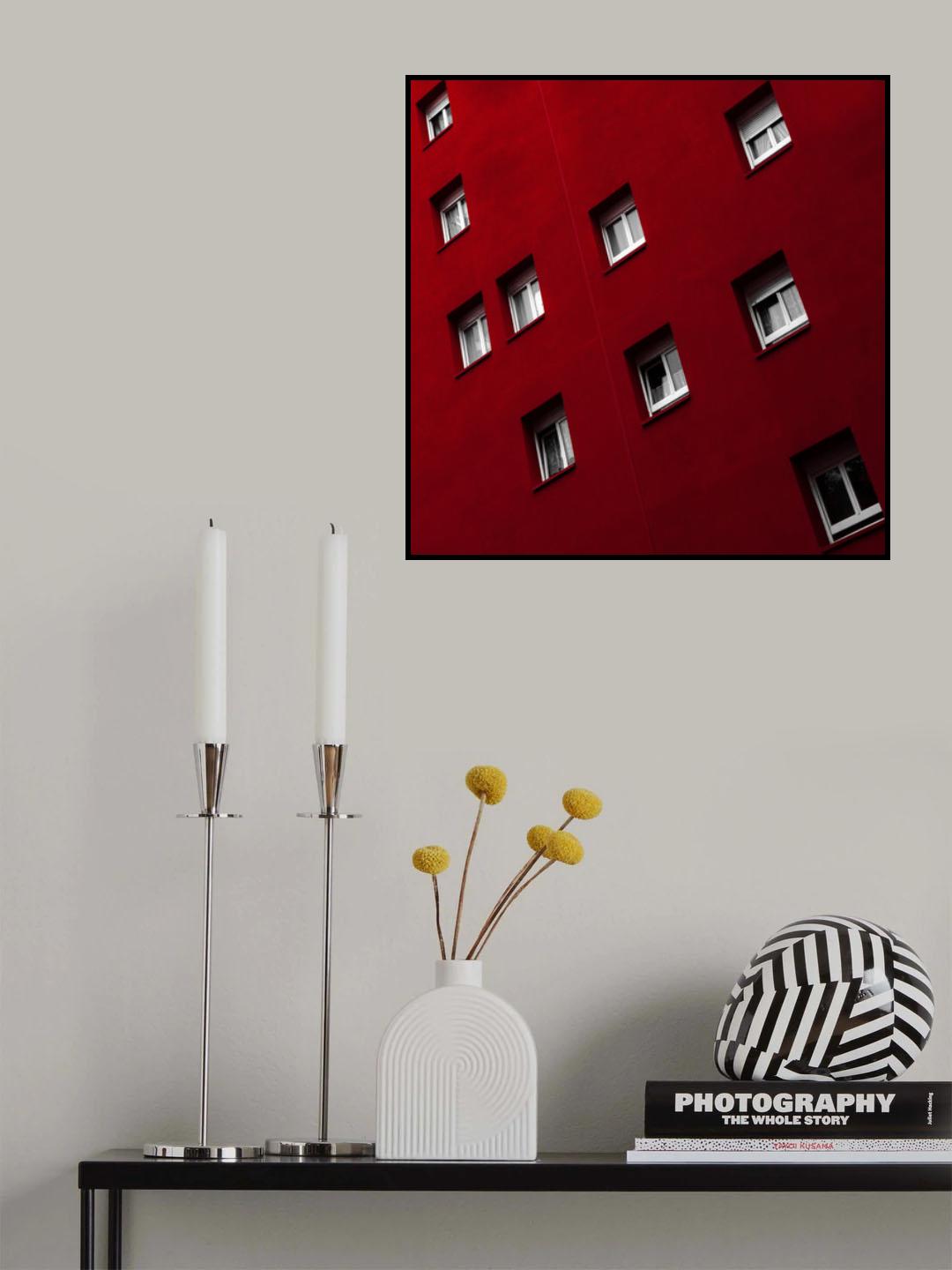 Red white combi Poster och Canvastavla