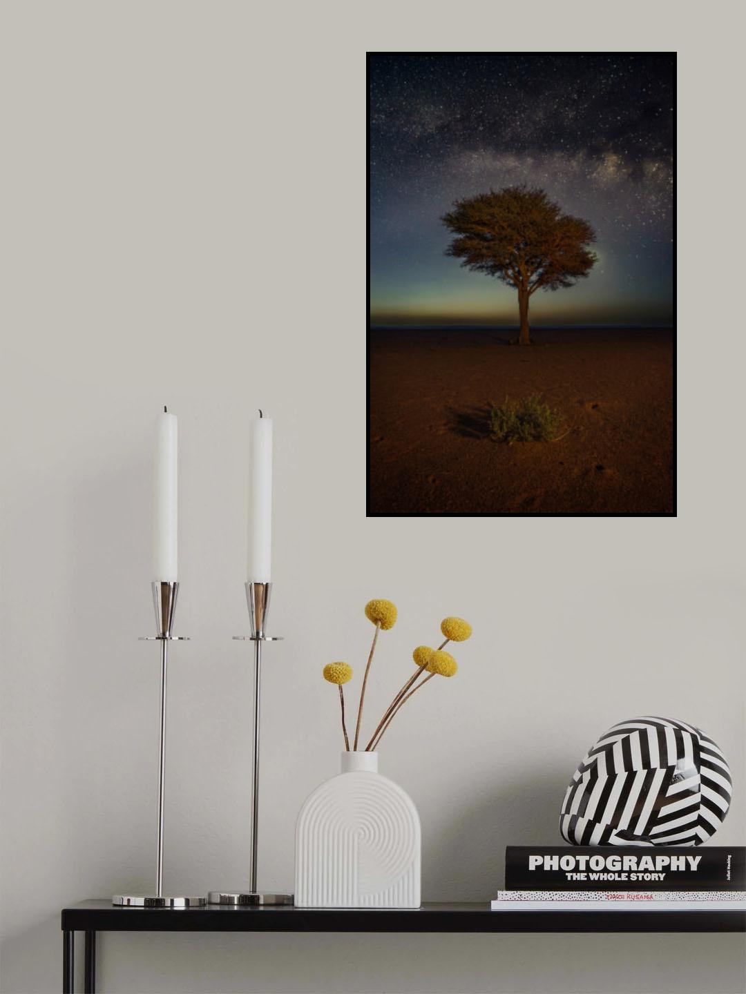 THE BUSH, THE TREE AND THE MILKY WAY Poster och Canvastavla
