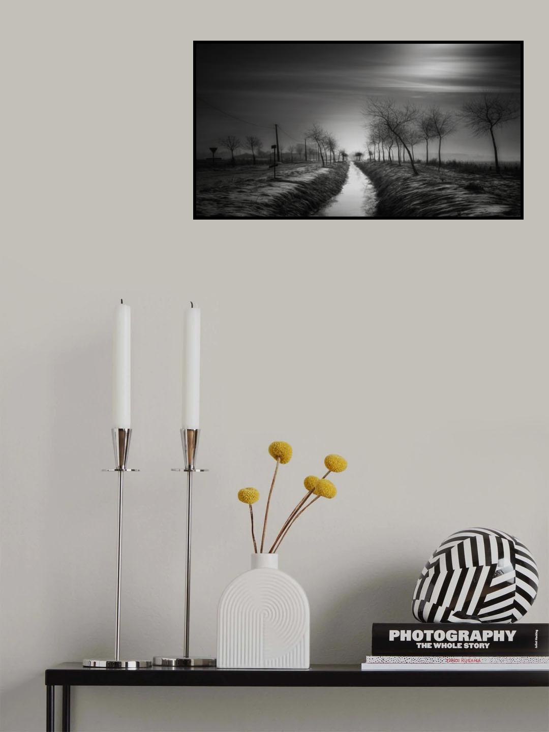 Frozen Dawn Symphony Poster och Canvastavla