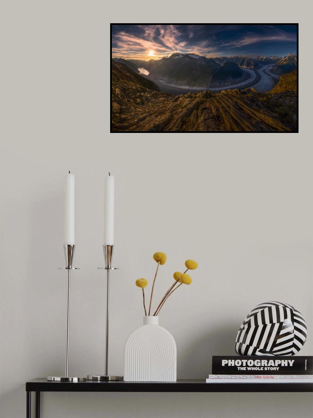 Gilkey Glacier Lookout Poster och Canvastavla