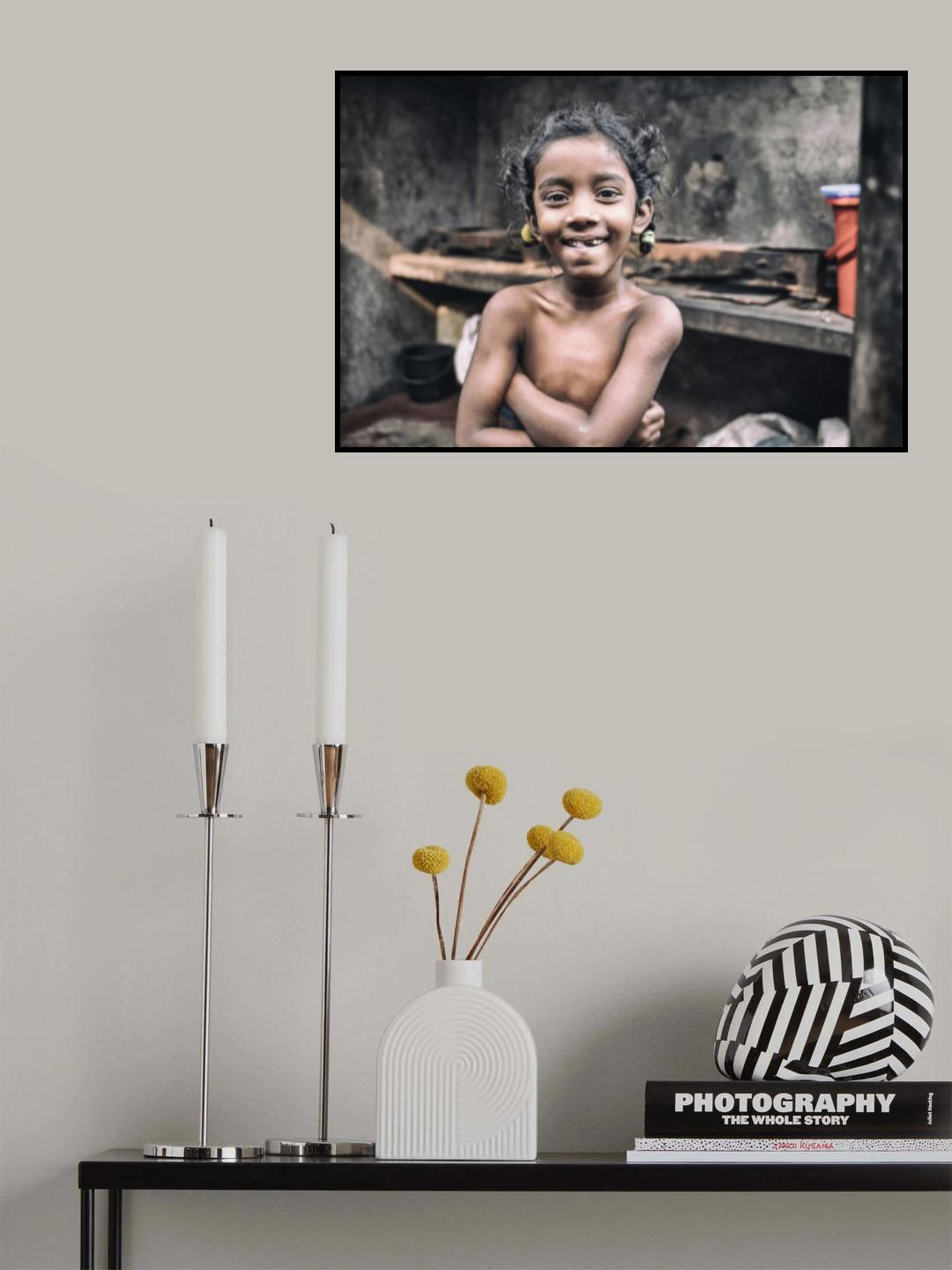 Girl from Dhaka slum Poster och Canvastavla