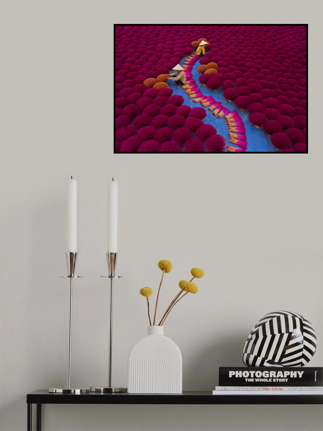 Drying incense Poster och Canvastavla