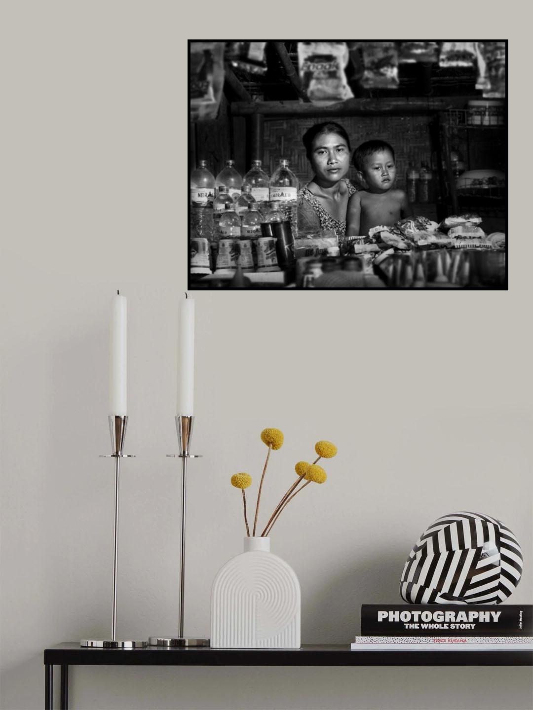 Little shop that keeps us survived Poster och Canvastavla