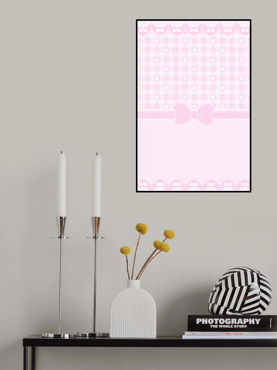 Pink Bow Tie Poster och Canvastavla