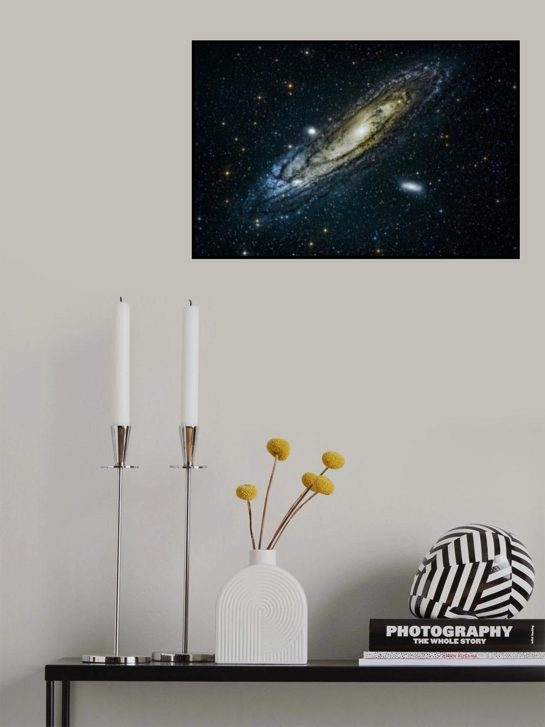 Andromeda Galaxy Poster och Canvastavla