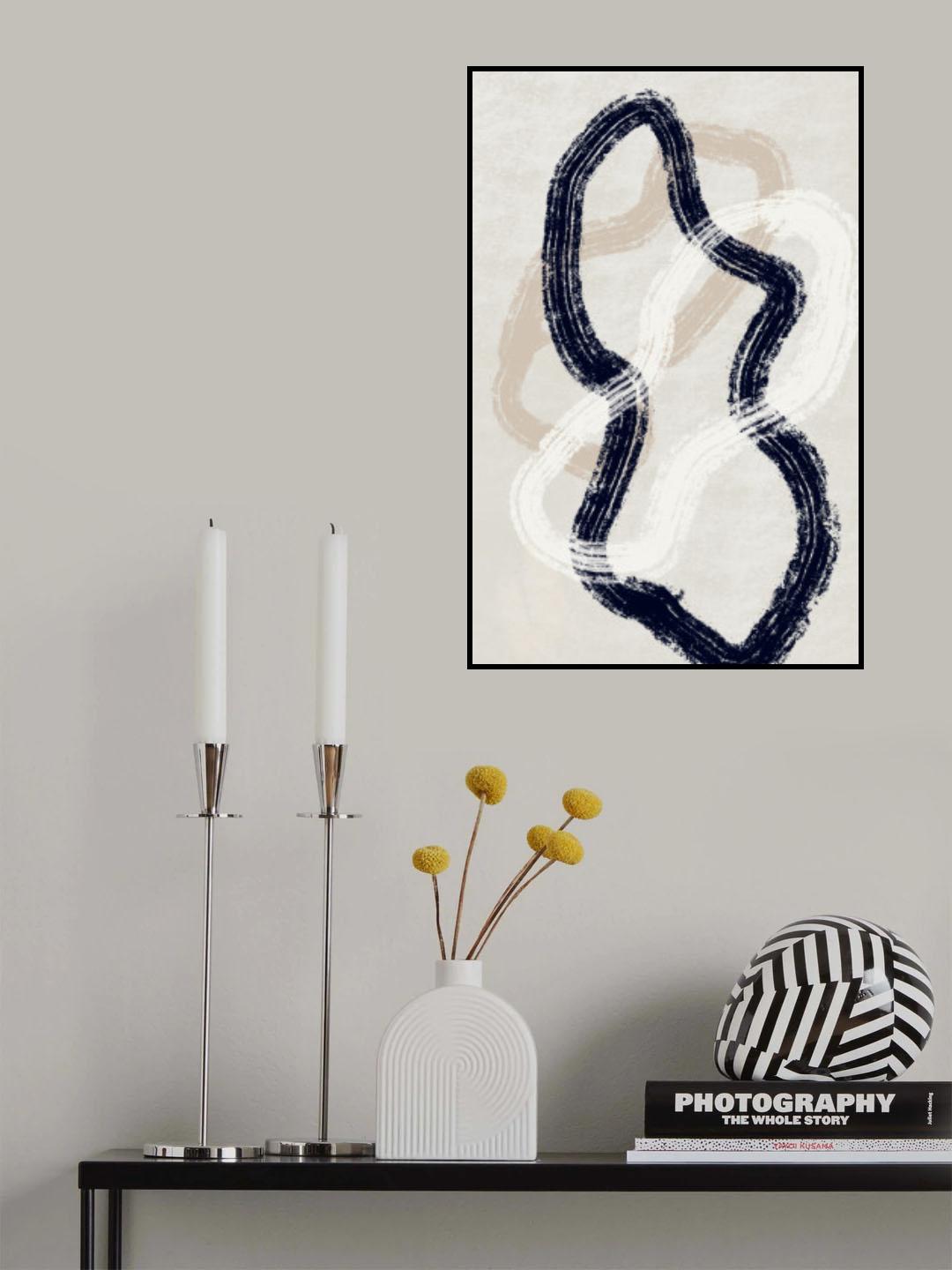 Abstract Lines Poster och Canvastavla