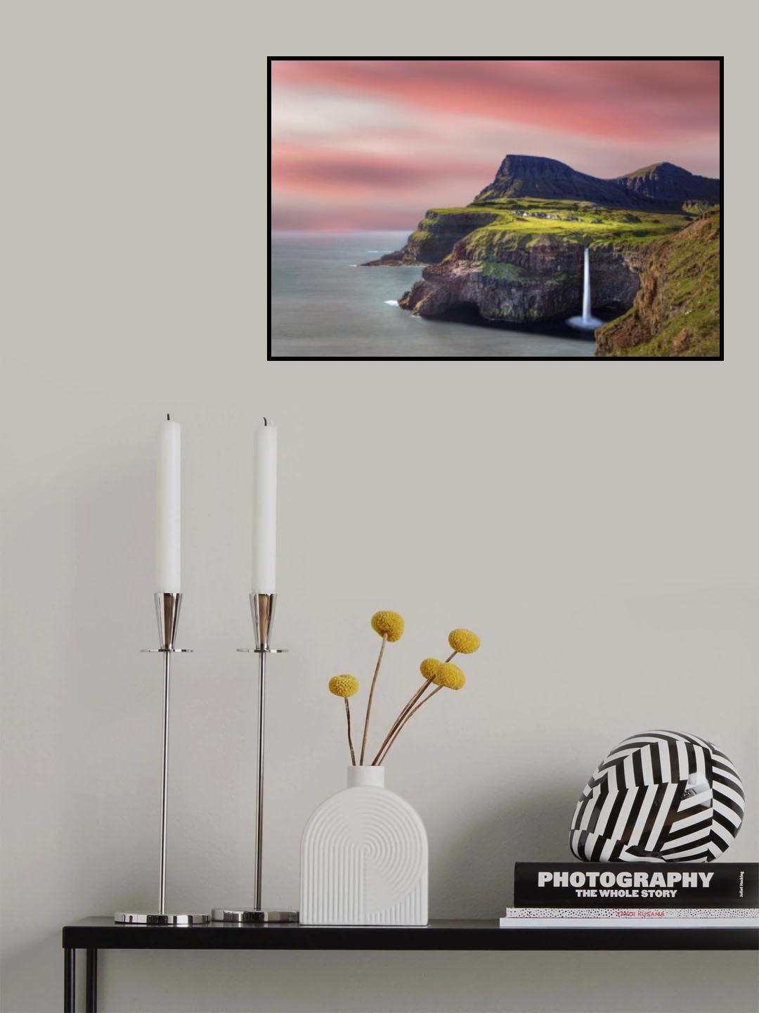 Gásadalur Poster och Canvastavla