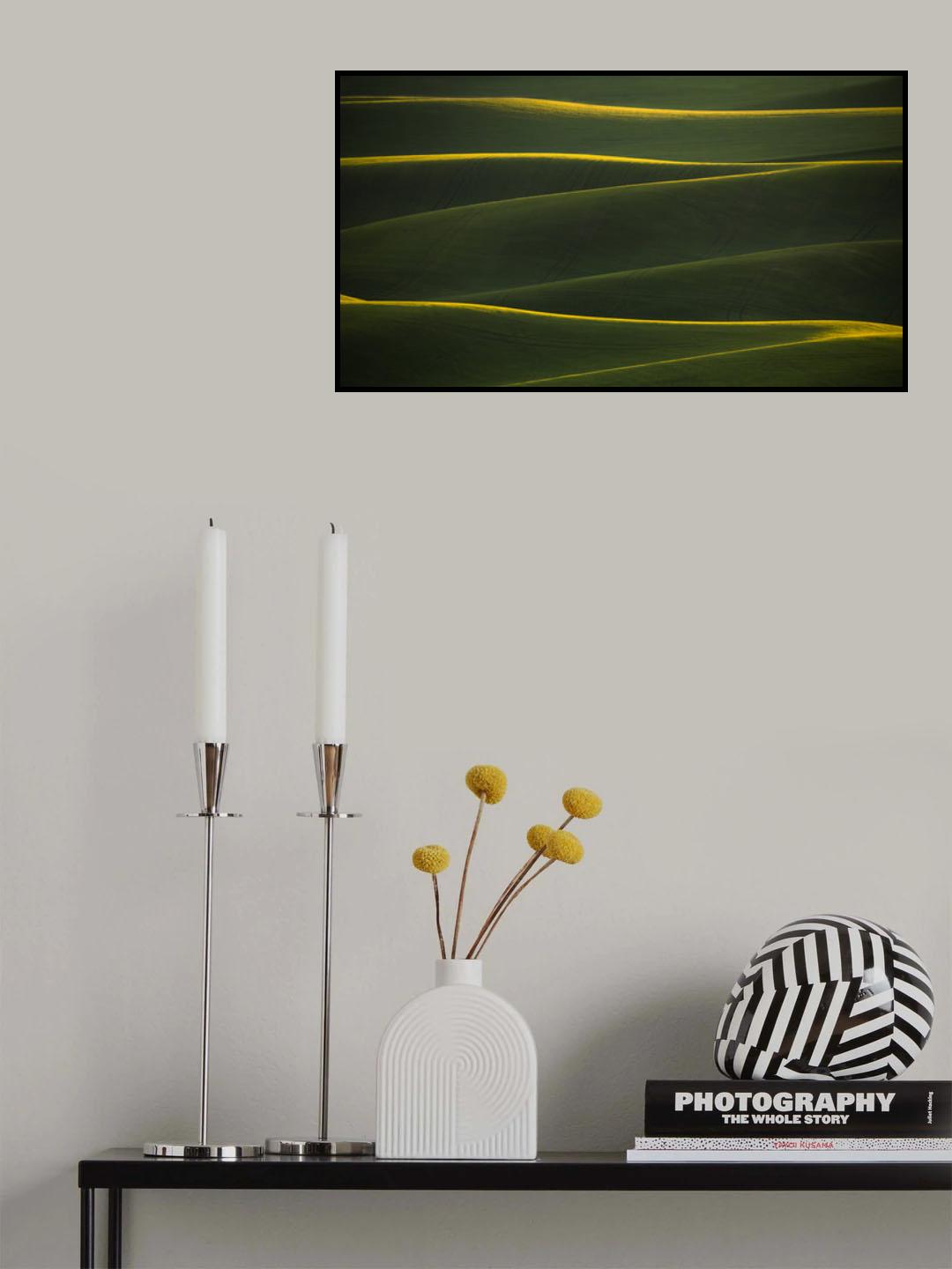 Gold Line Poster och Canvastavla