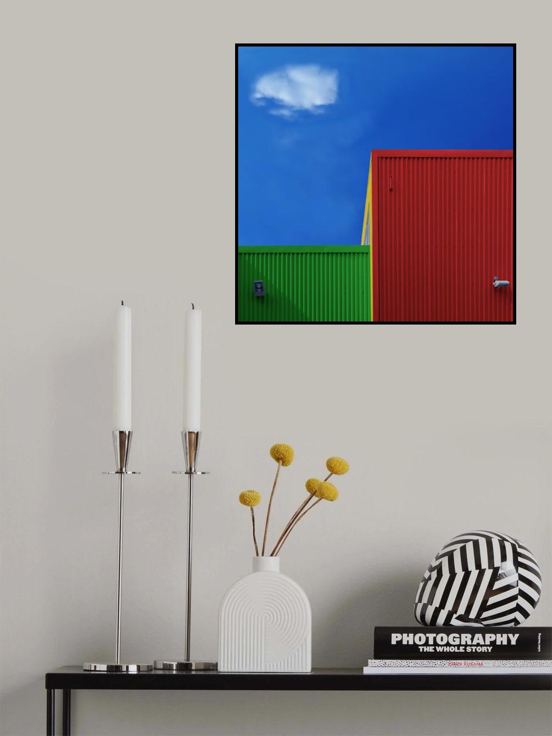 Single Cloud with Colors Poster och Canvastavla