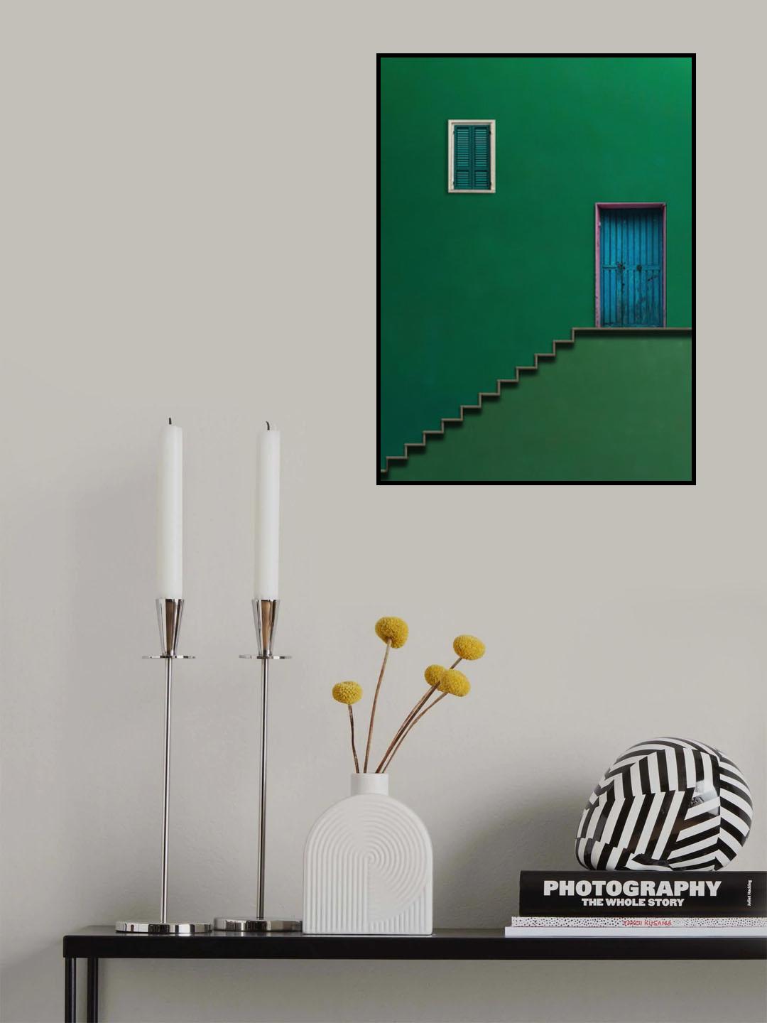 Blue Door Poster och Canvastavla