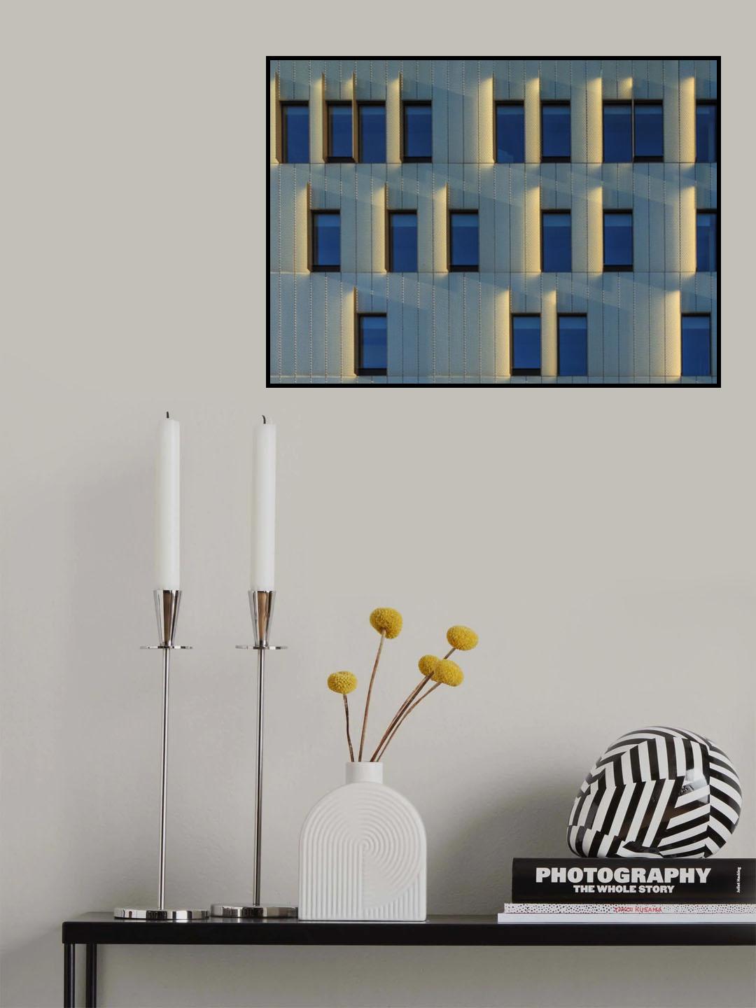 The golden wall Poster och Canvastavla