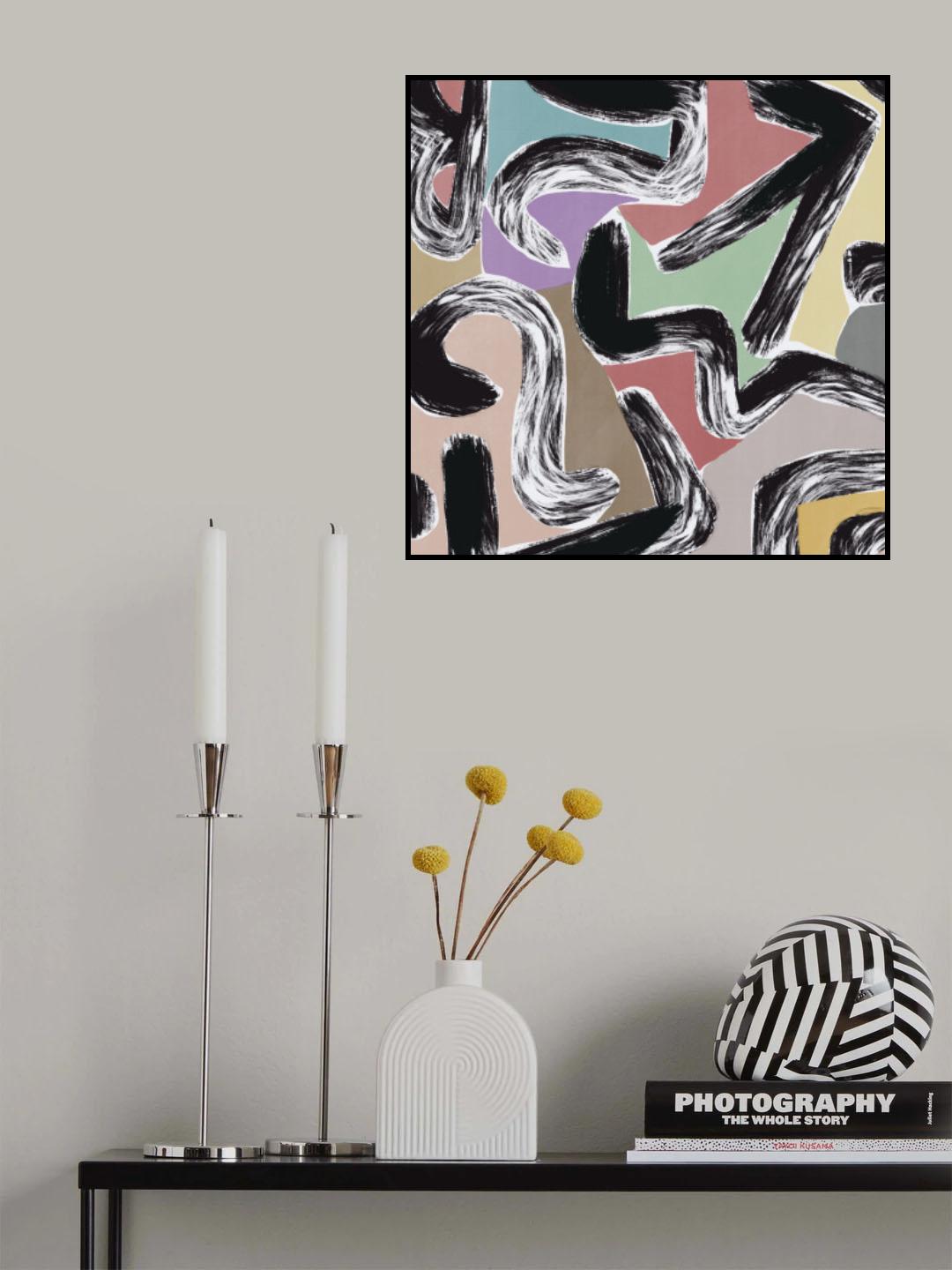 Ink and colors 04 Poster och Canvastavla