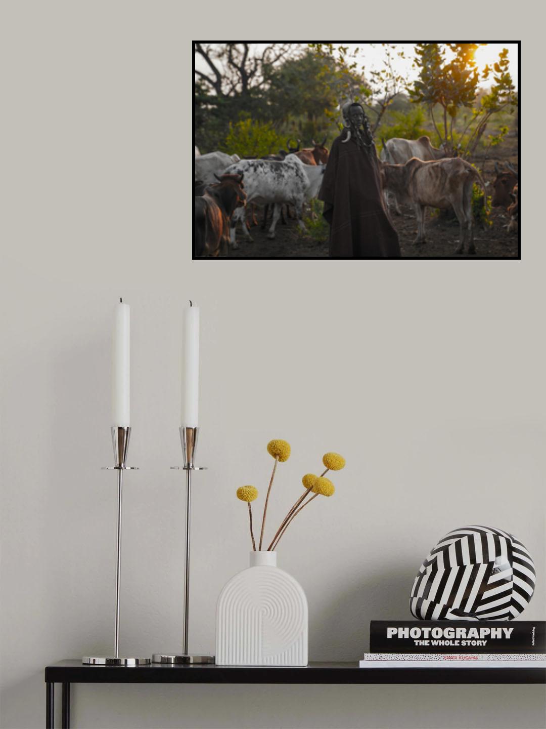 Ethiopian Mursi tribes Poster och Canvastavla