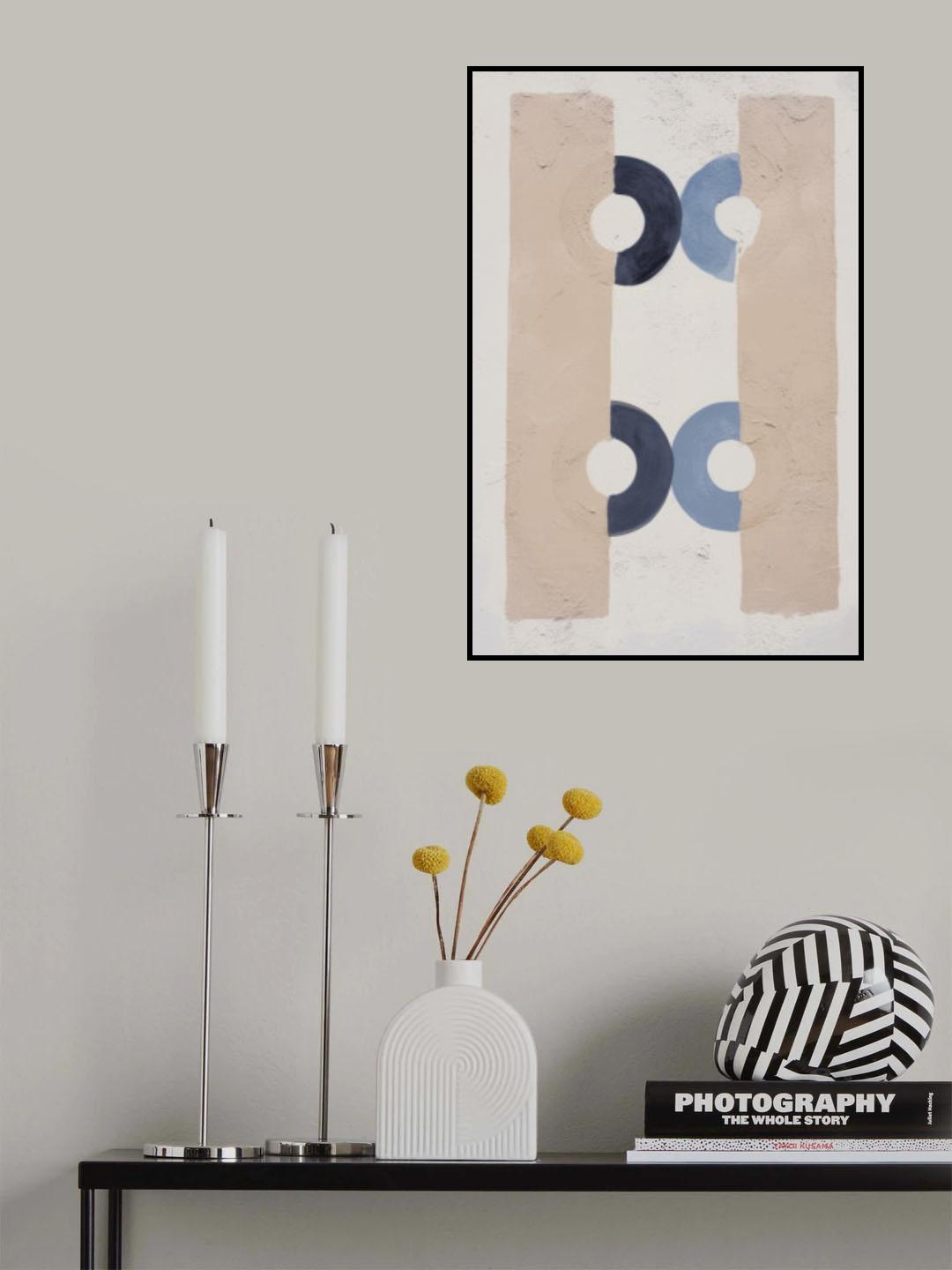 Blue Rings Poster och Canvastavla