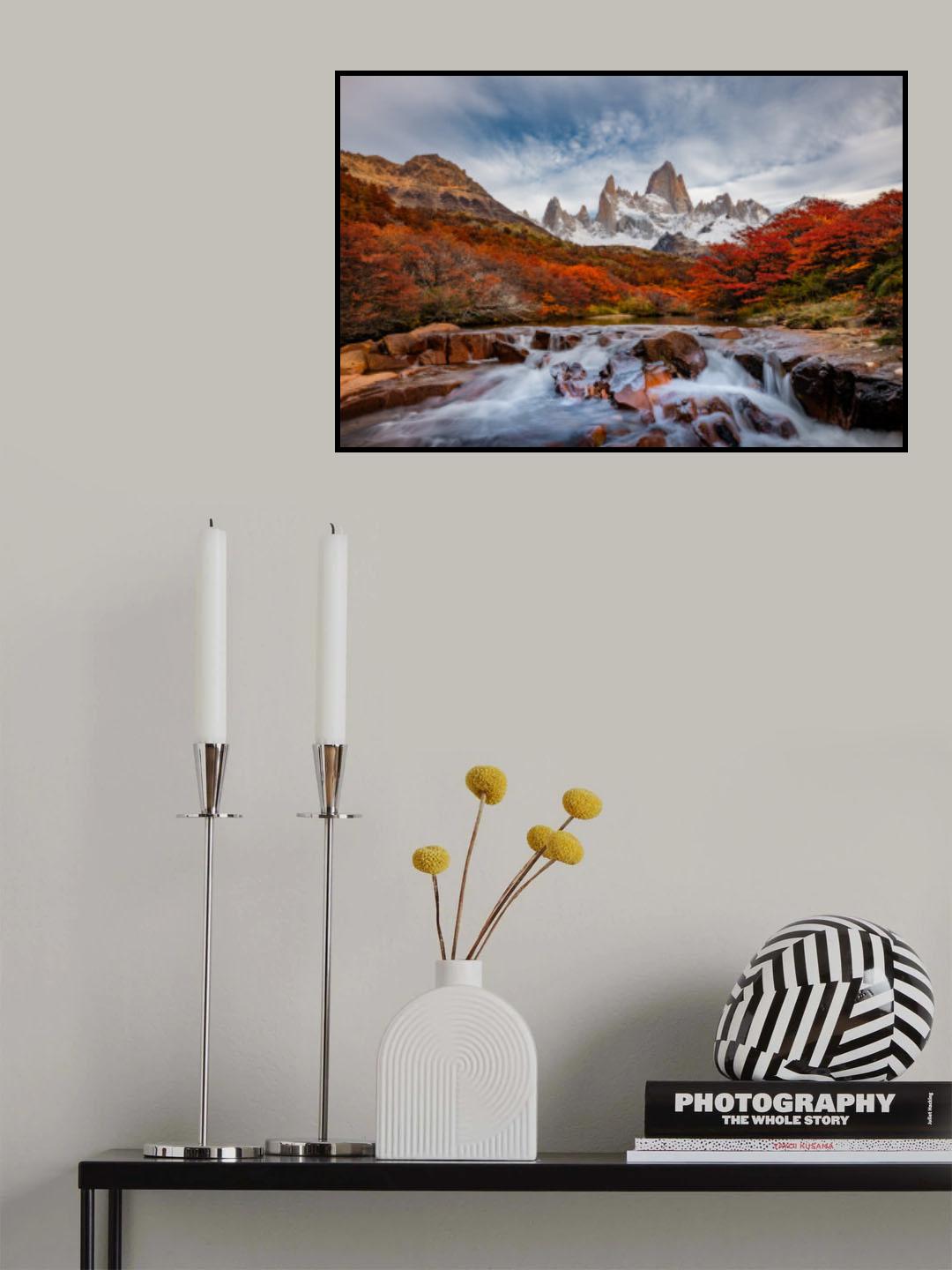 Autumn in Patagonia Poster och Canvastavla