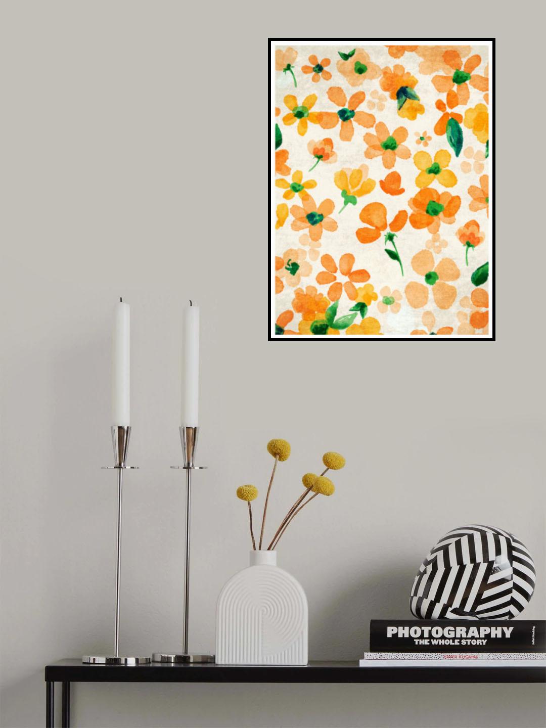 Orange Poster och Canvastavla