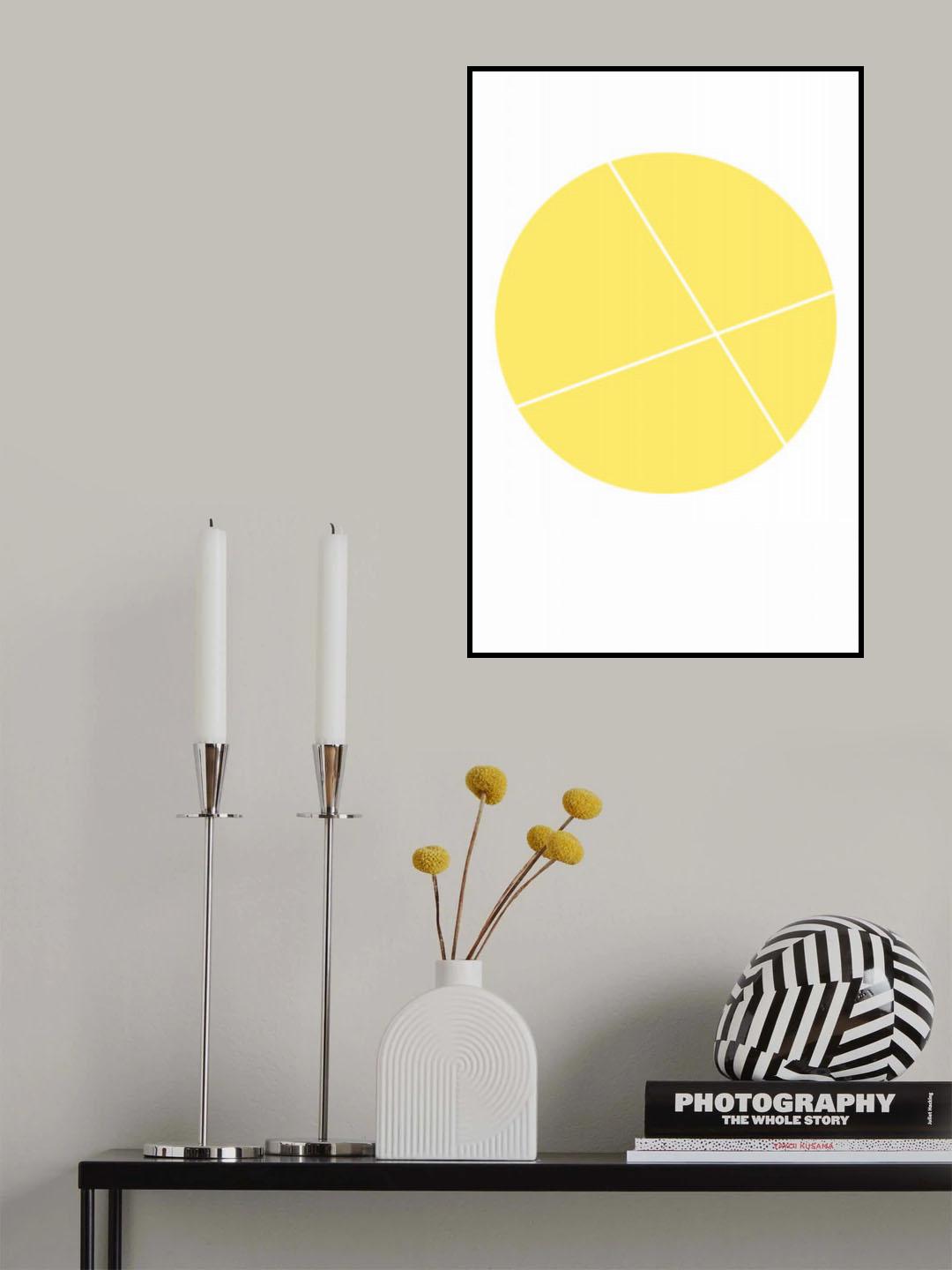 Yellow Line1 Poster och Canvastavla