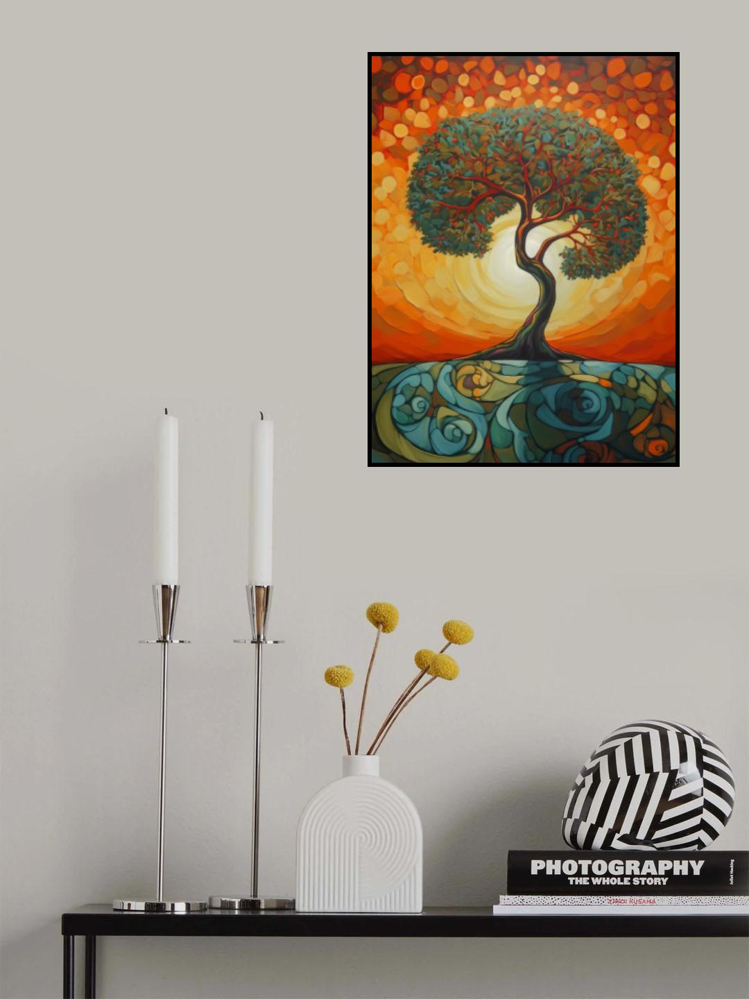 Tree Painting 3 Poster och Canvastavla