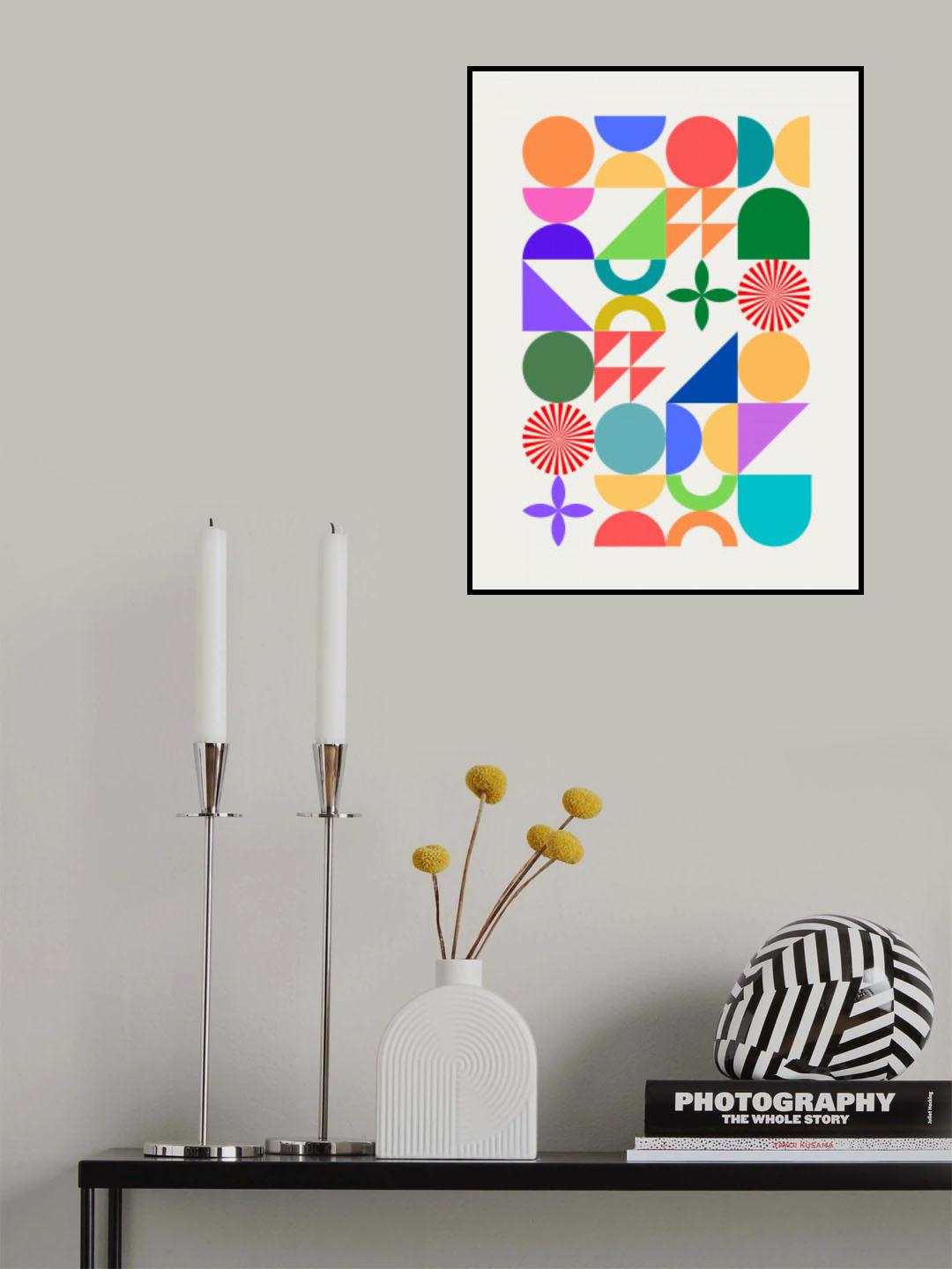 Mid Century Colors Poster och Canvastavla