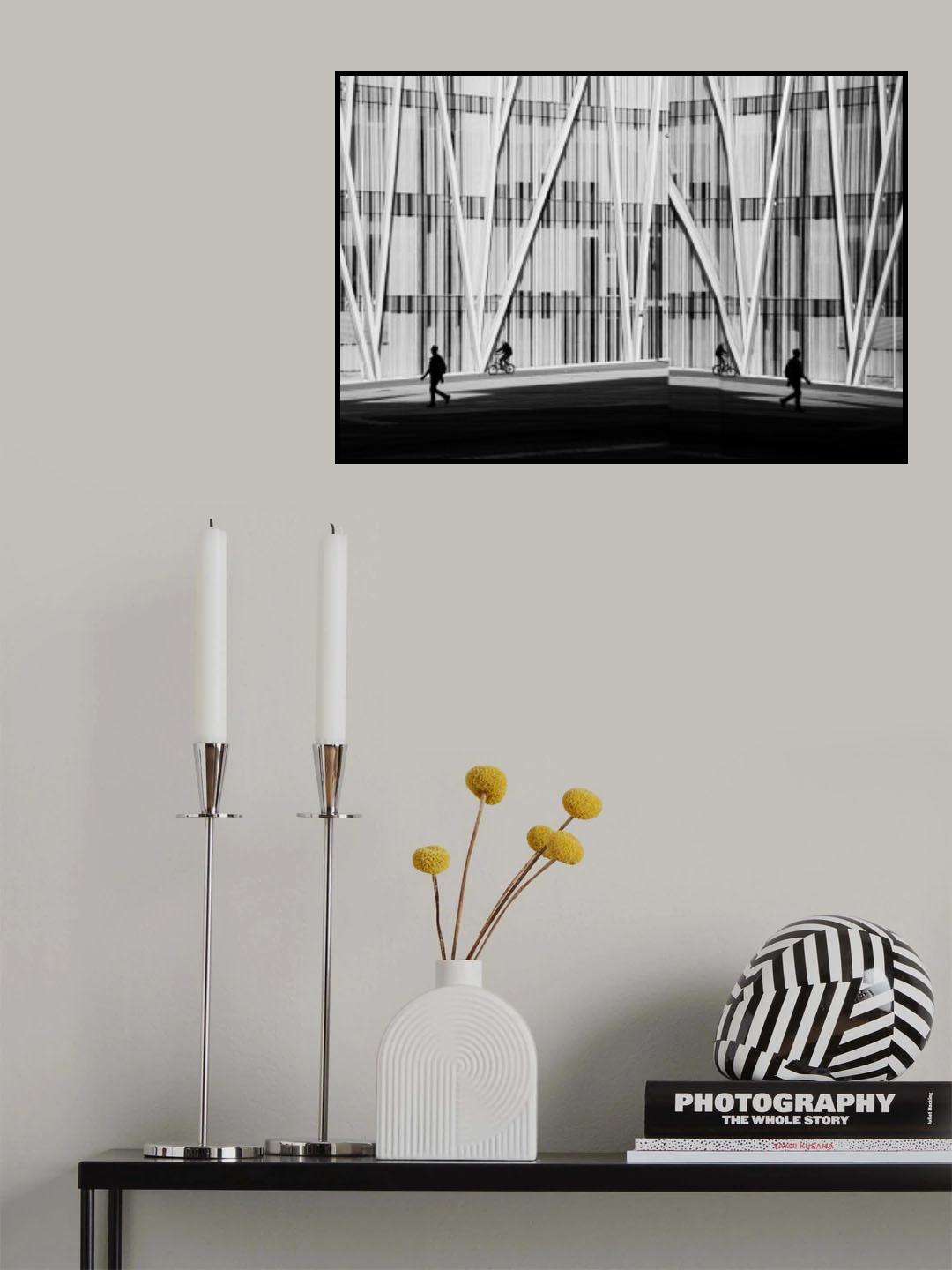 Street scene with mirror Poster och Canvastavla