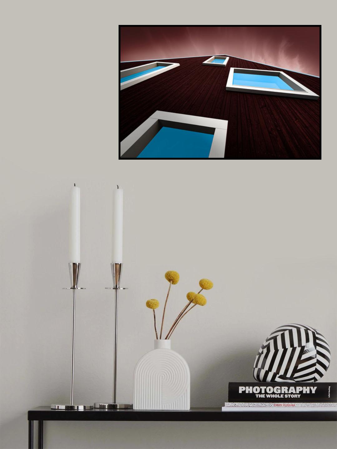 Pool windows Poster och Canvastavla