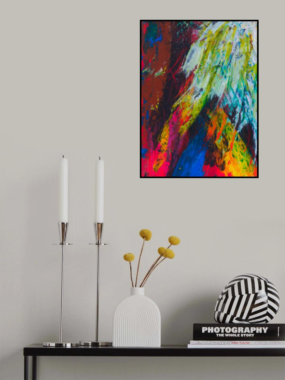 colored paints Poster och Canvastavla