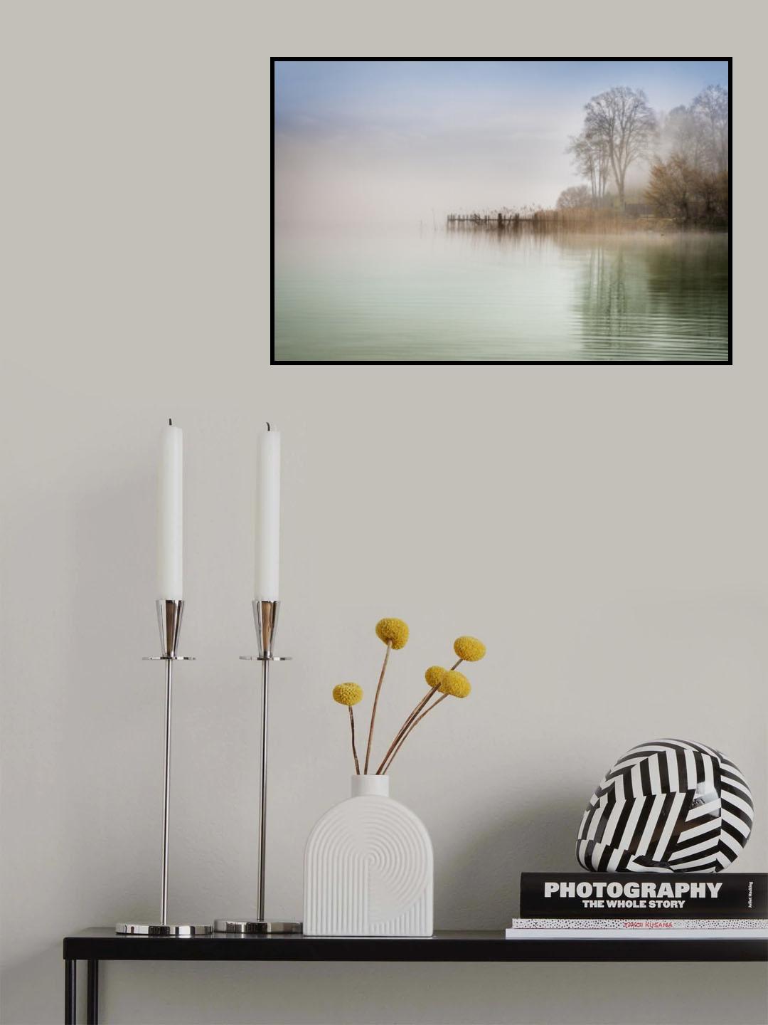 Foggy Spring Morning Poster och Canvastavla