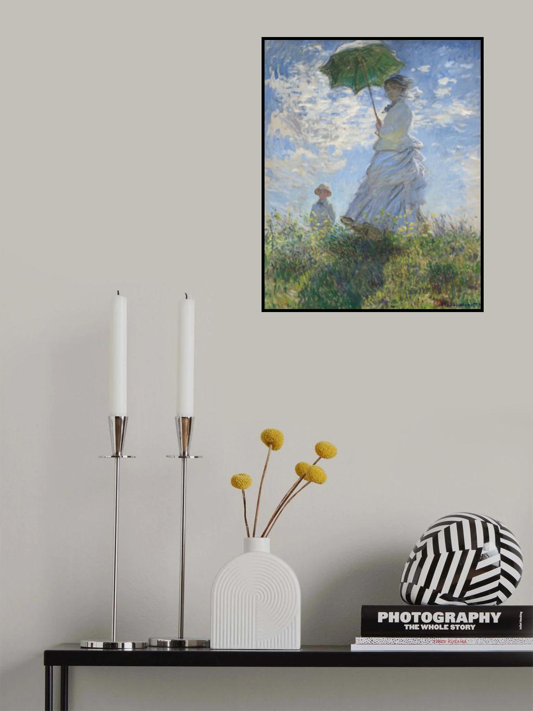 Women With Parasol Poster och Canvastavla