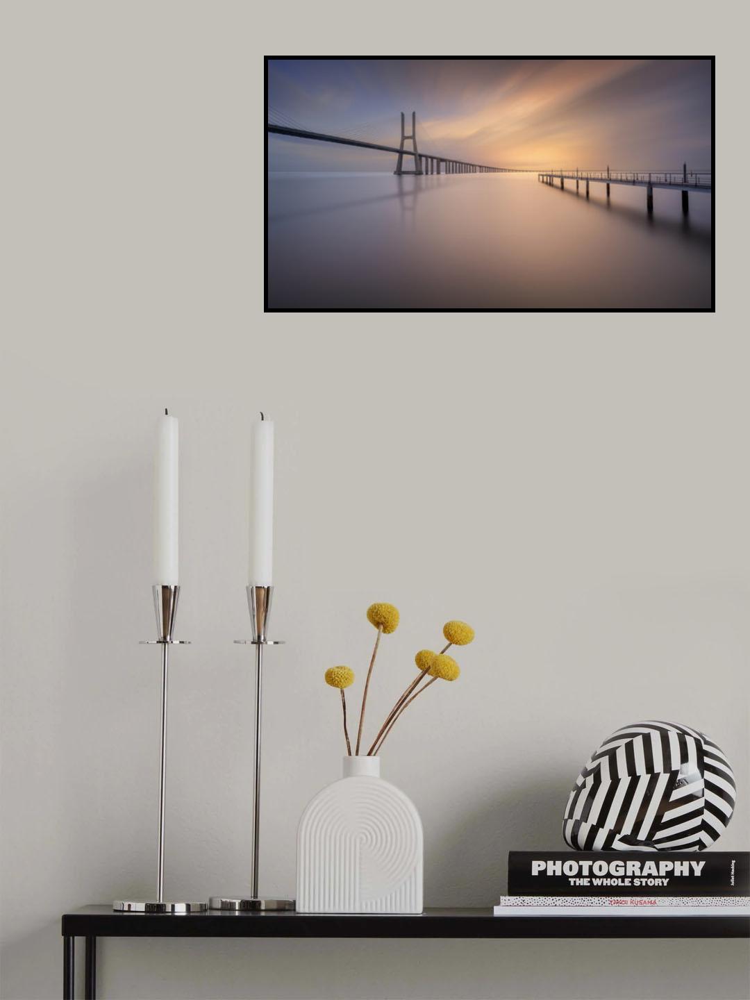 Pastel Bridge Poster och Canvastavla