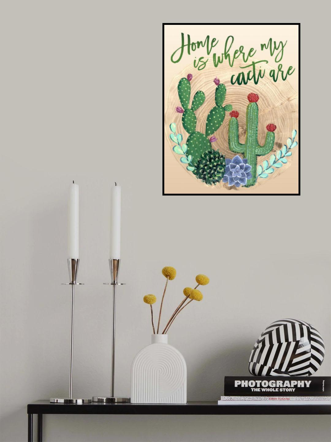 Home is where my cacti are Poster och Canvastavla