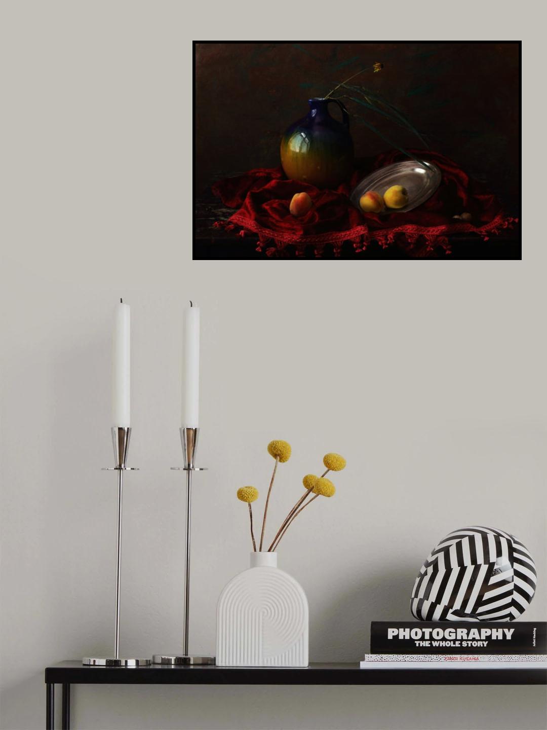 Still life with Peaches Poster och Canvastavla