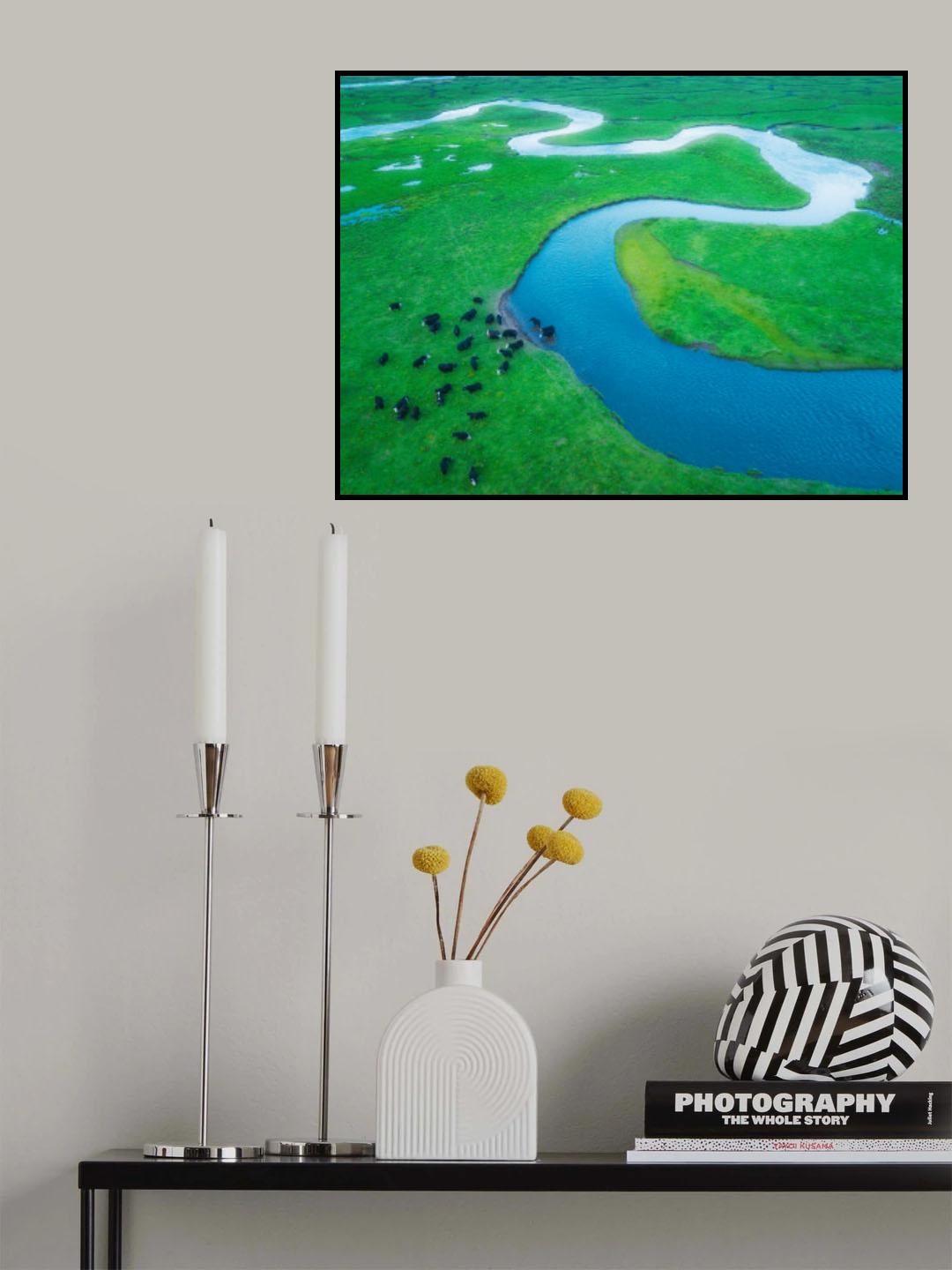 crooked river Poster och Canvastavla