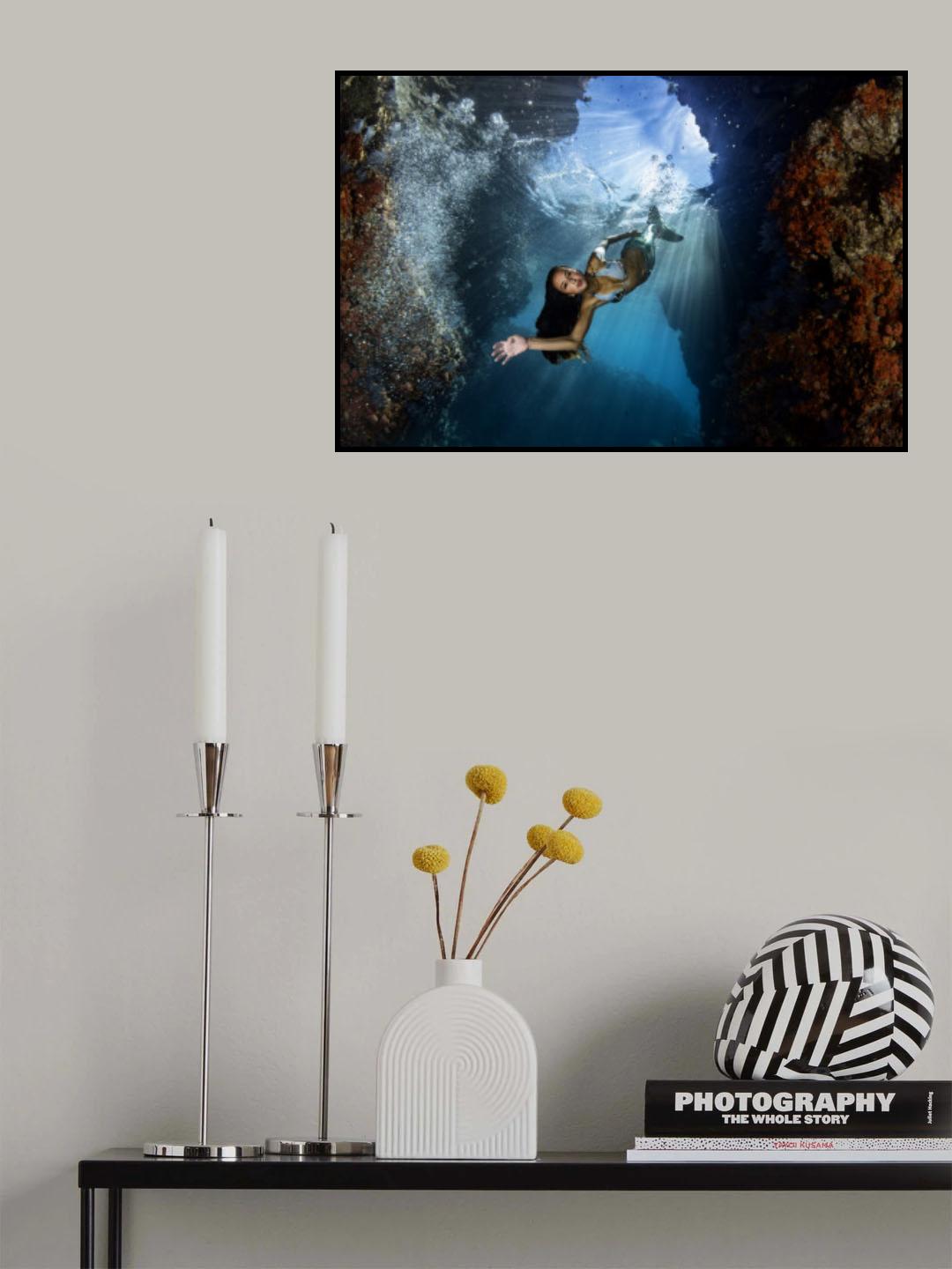 Mermaid Realm Poster och Canvastavla