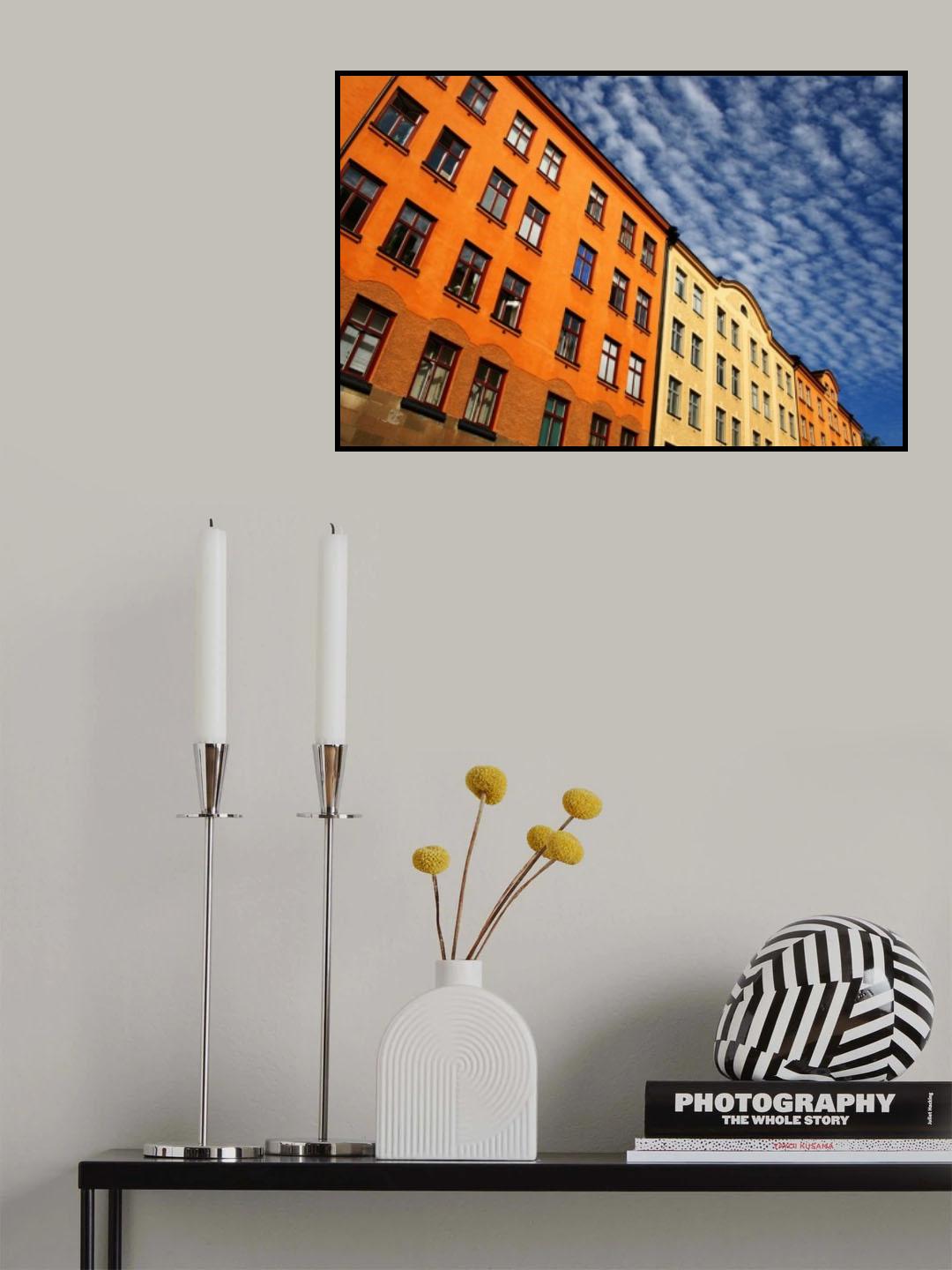 Yellow buildings Poster och Canvastavla