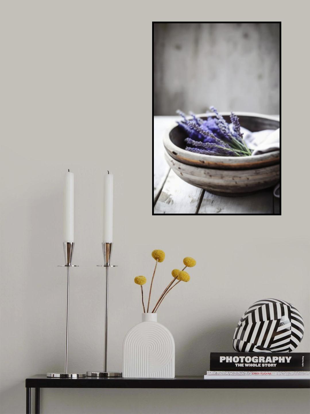 Lavender In Bowl Poster och Canvastavla