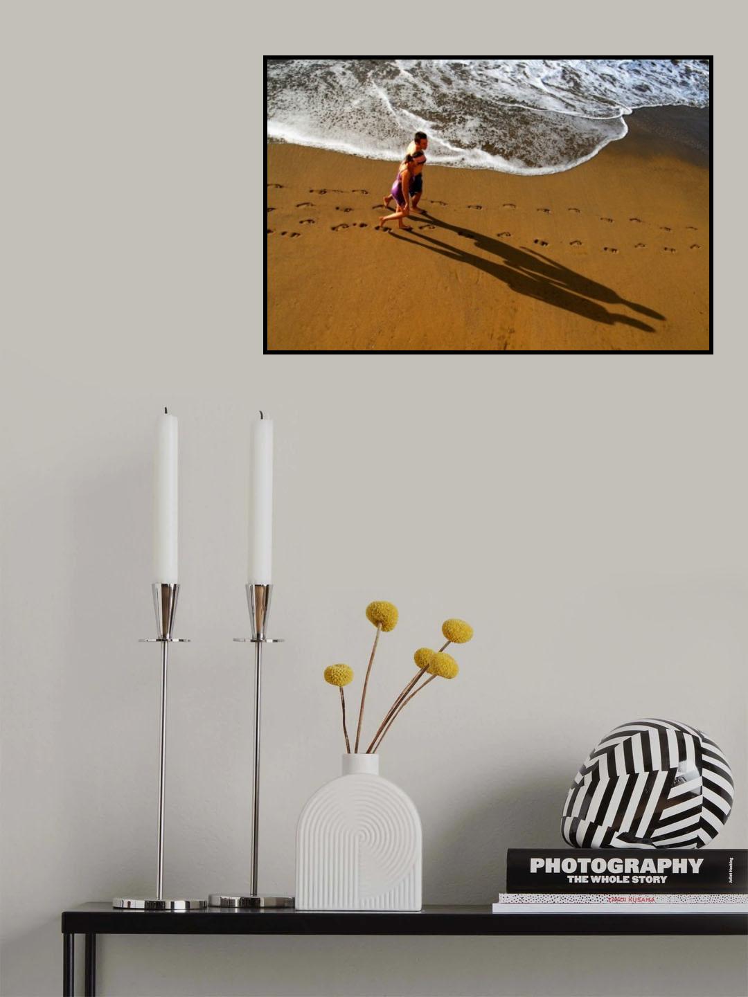 Beach shadows Poster och Canvastavla