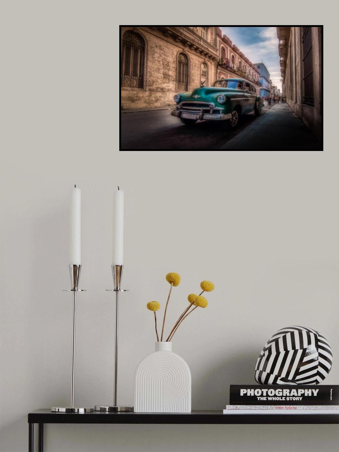 Cuban Car Poster och Canvastavla