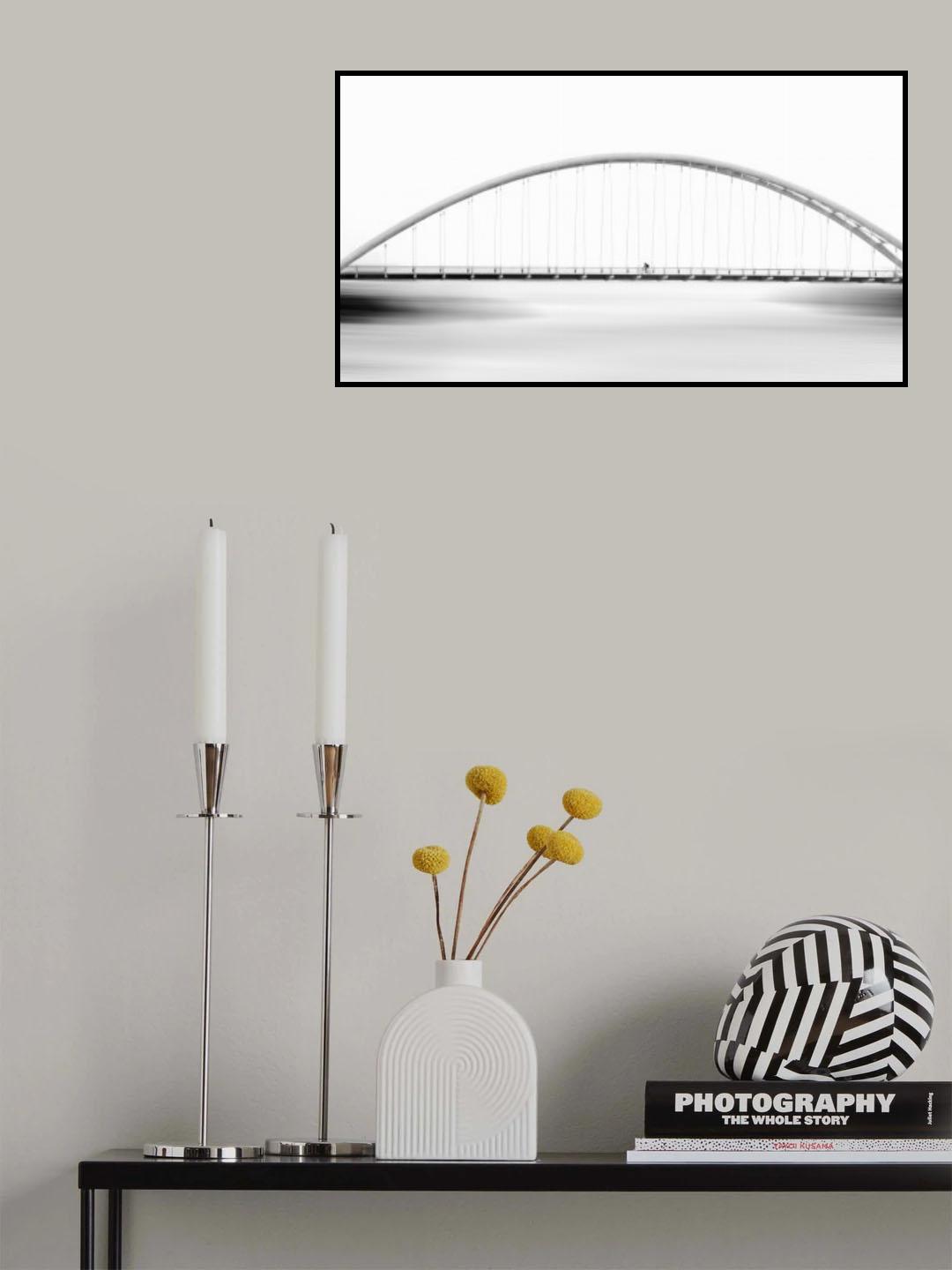 Riding on bridge Poster och Canvastavla