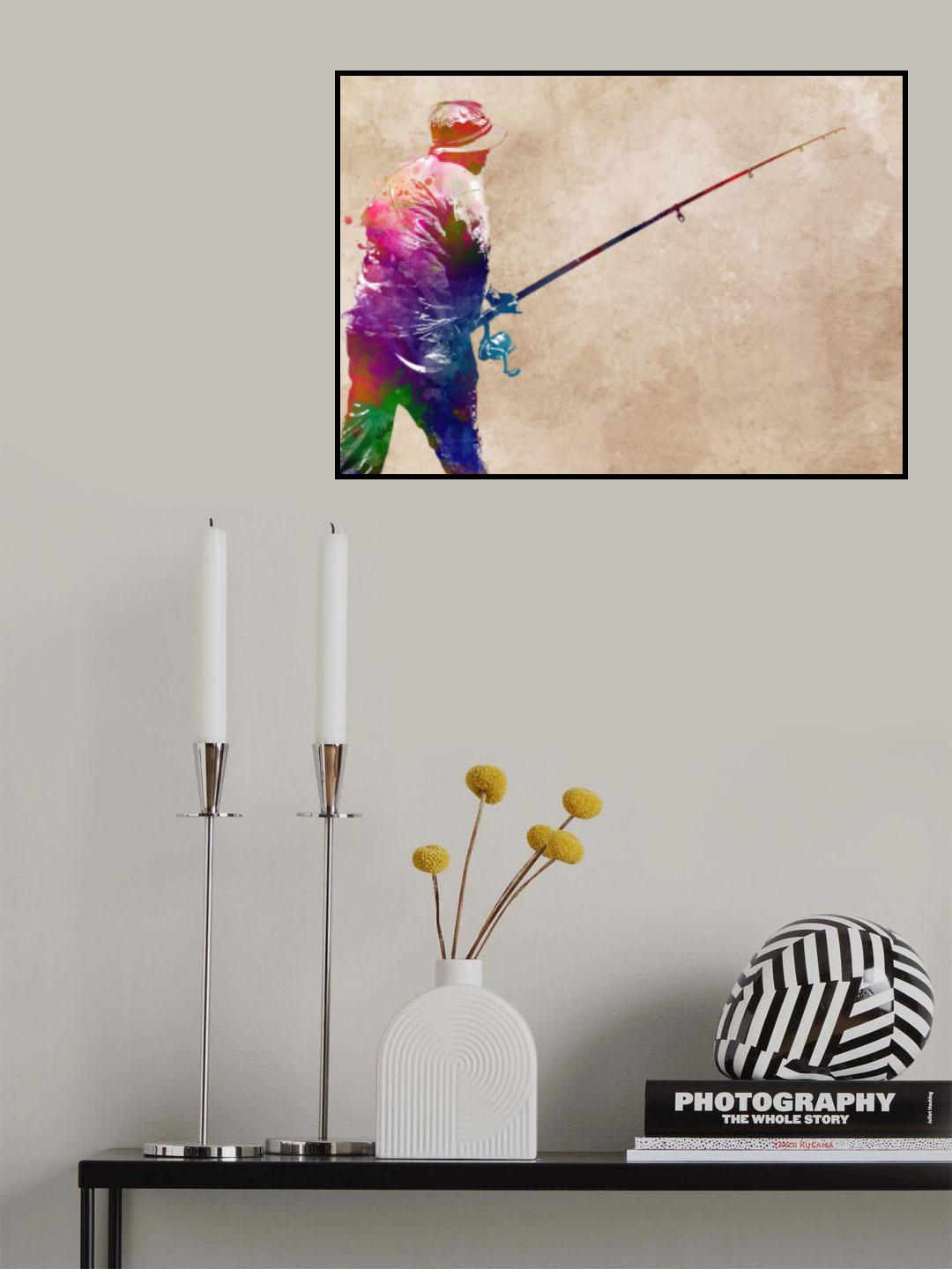 Fishing Sport Art 2 Poster och Canvastavla