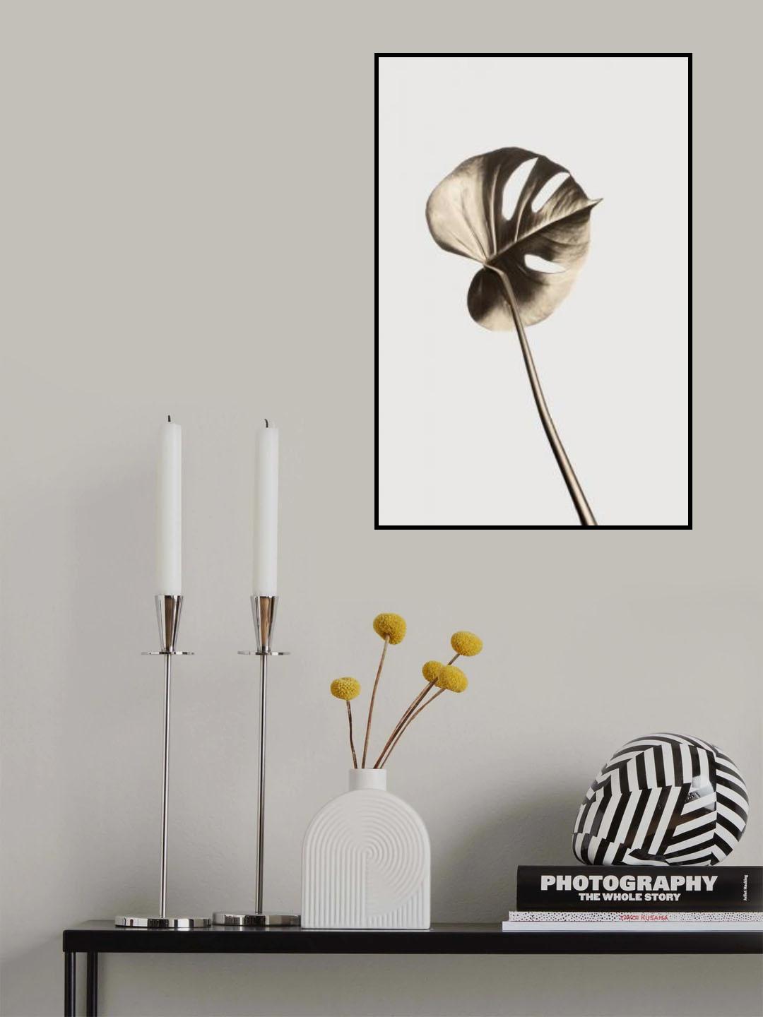 Monstera Gold 06 Poster och Canvastavla