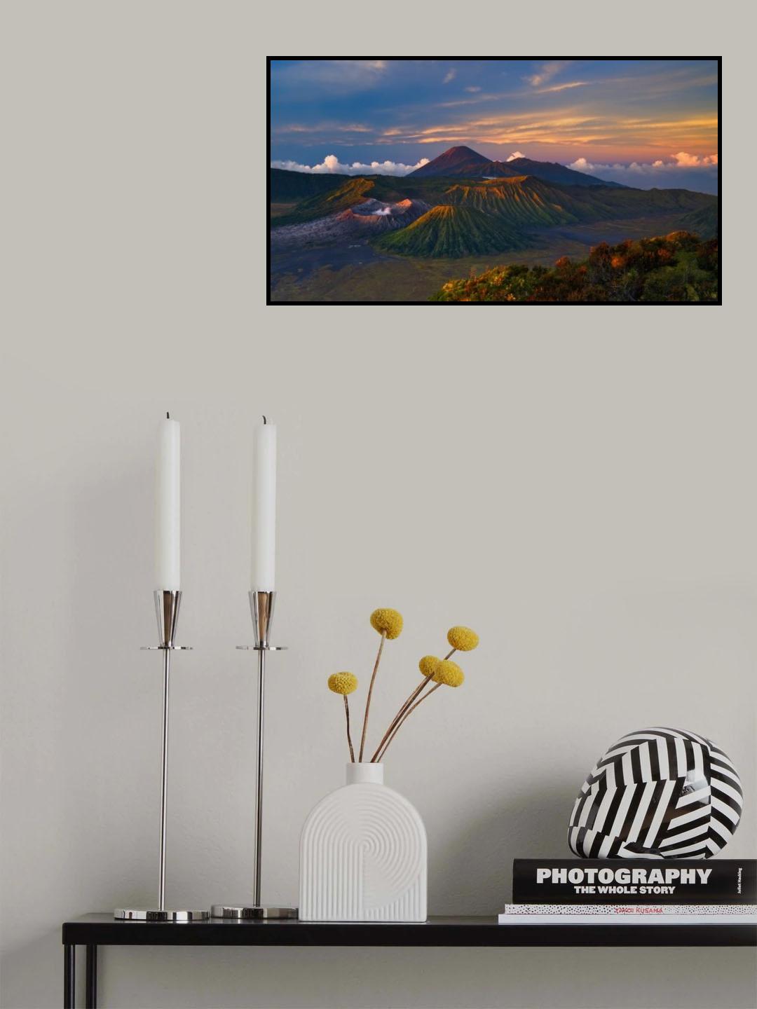 Volcano Dawn Poster och Canvastavla