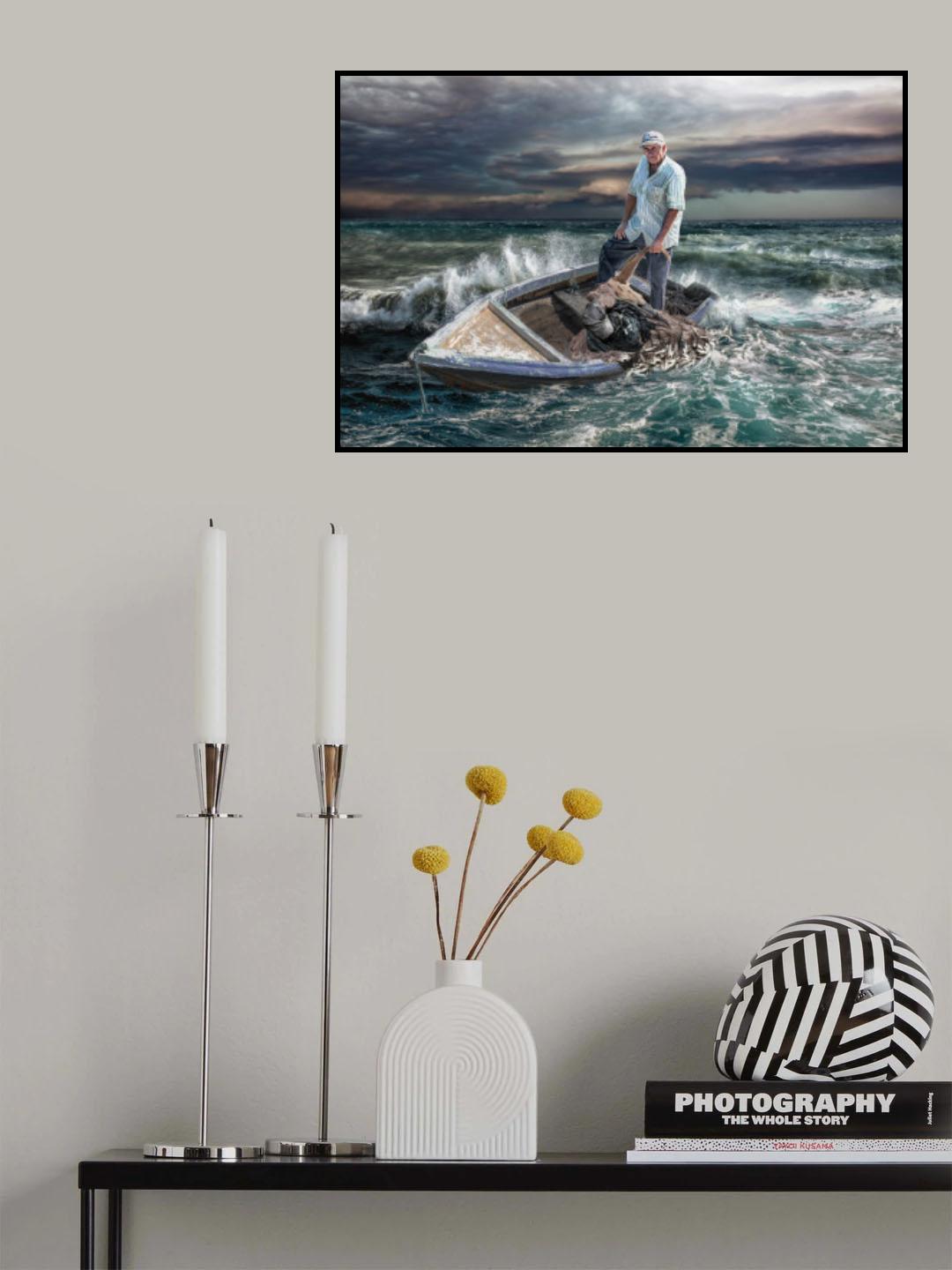 OldFisherman Poster och Canvastavla